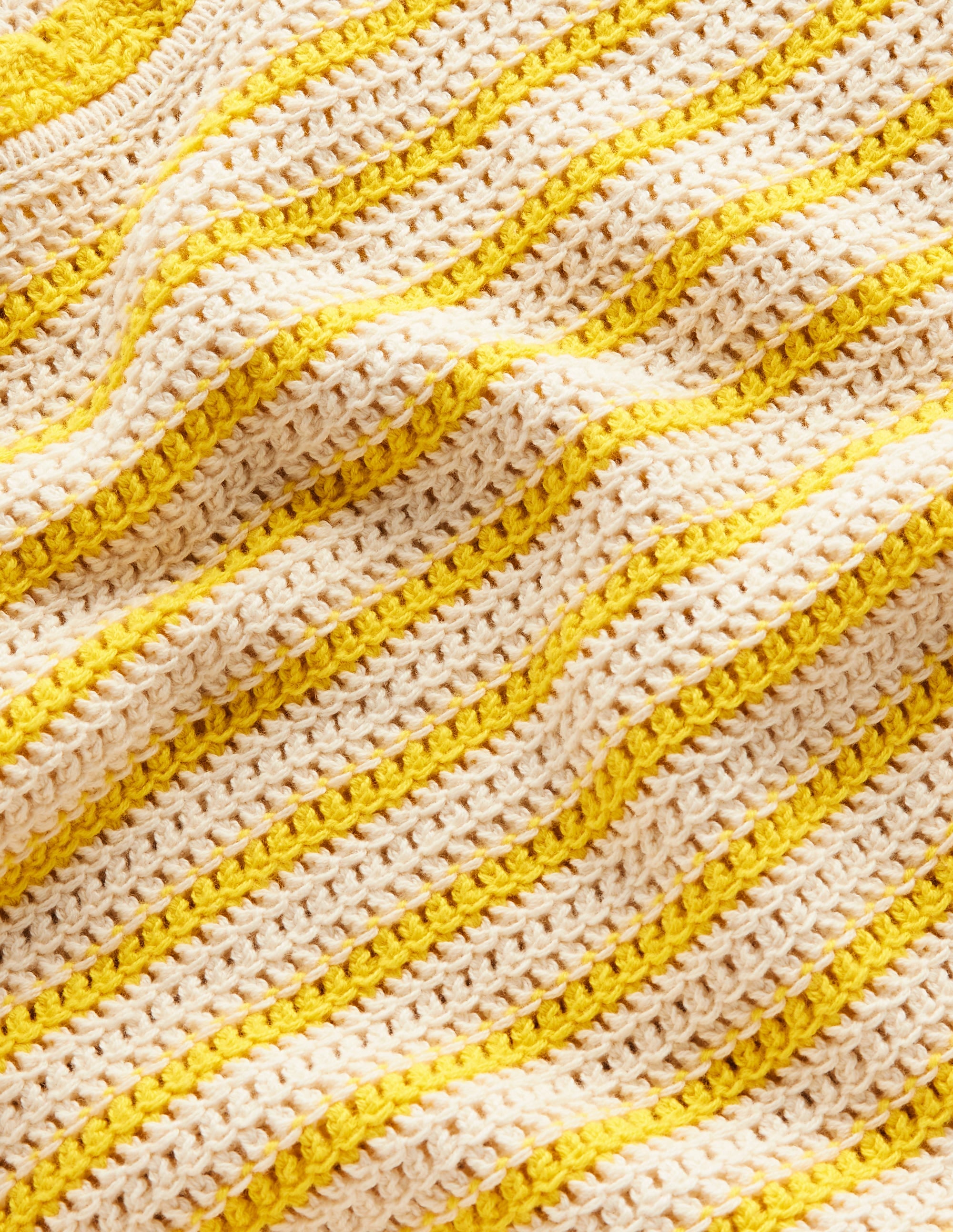 Texturiertes Tanktop mit Muschelsaum-Naturweiß/Passionsfrucht Gelb - Image 7