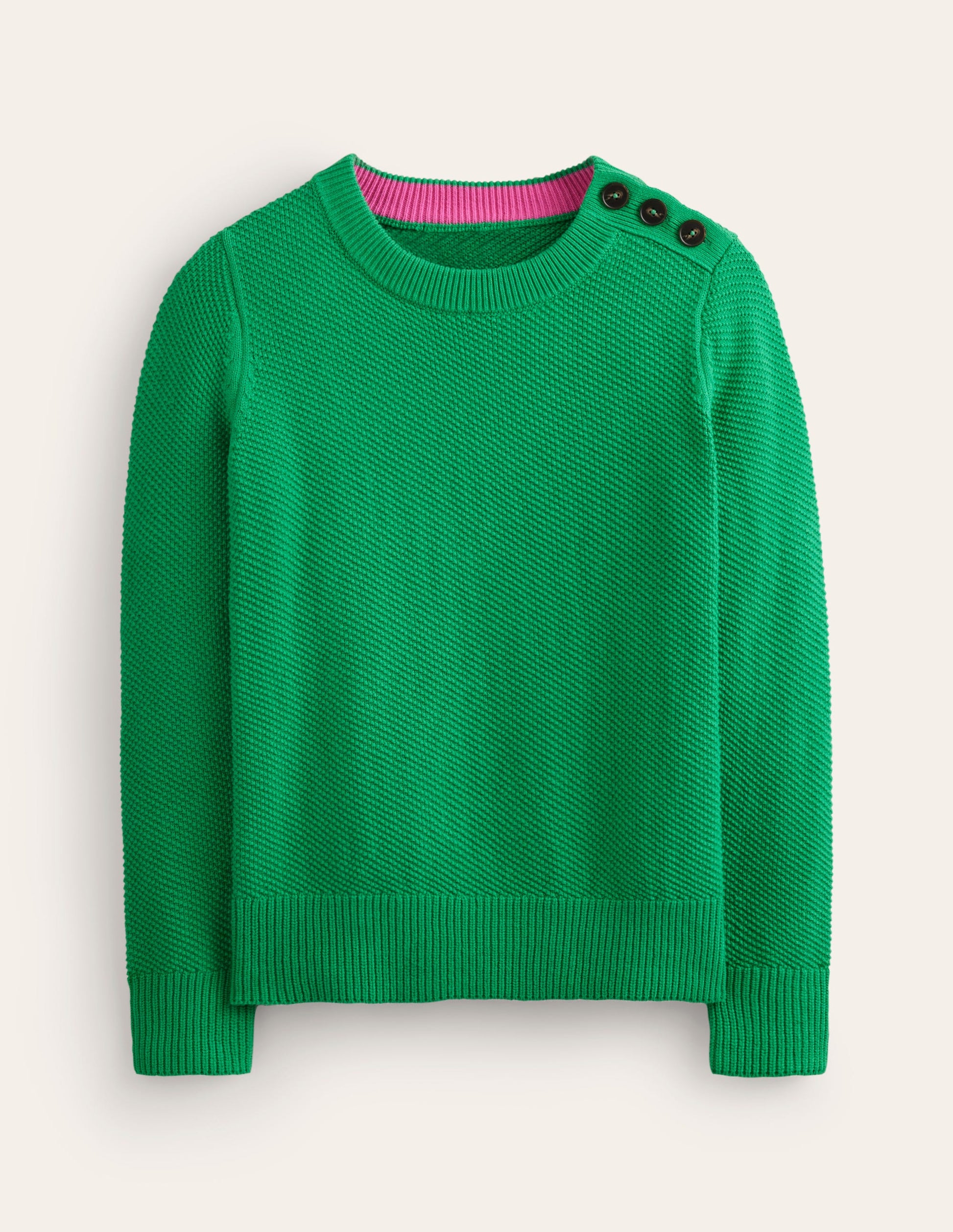 Pull à surpiqûres et boutons-Strahlendes Grün-6