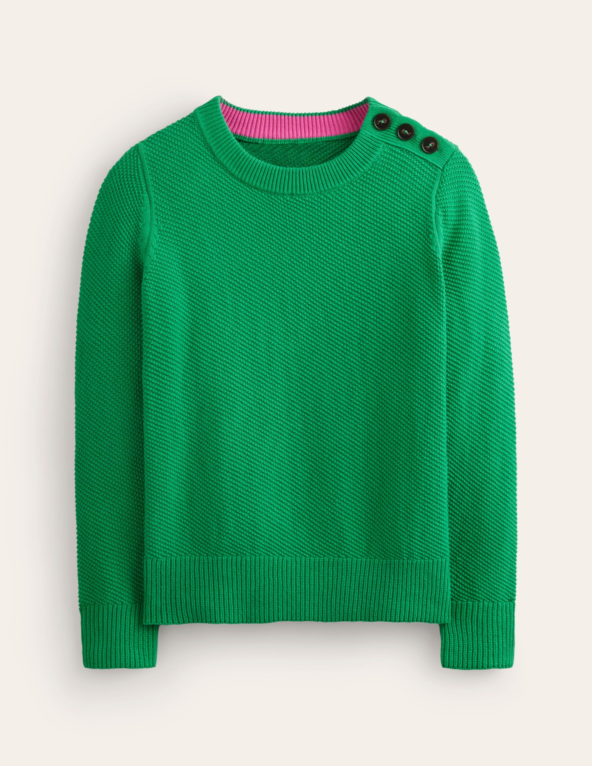 Pull à surpiqûres et boutons-Strahlendes Grün - Image 6