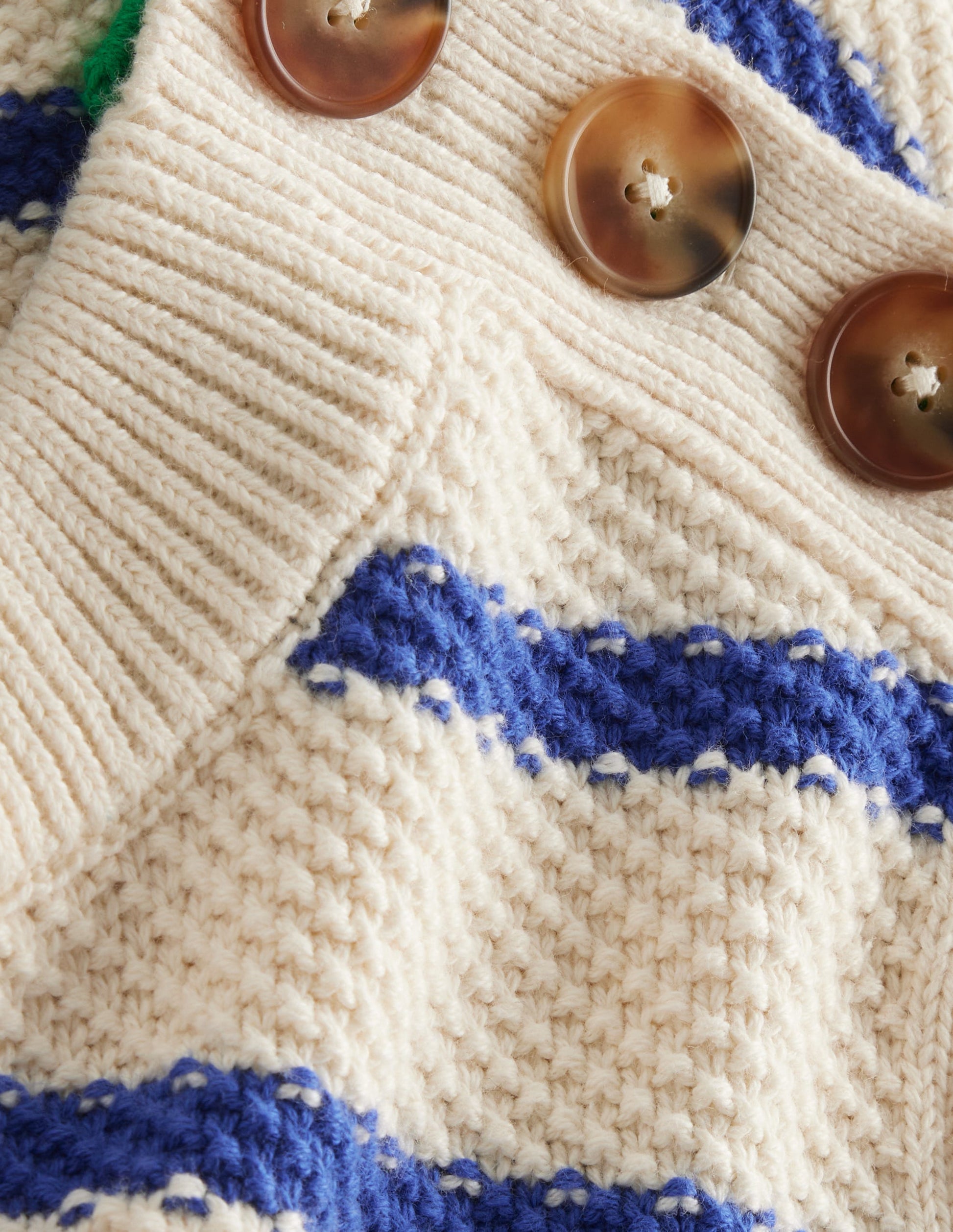 Pullover mit Knopfdetail und Ziernaht-Warmes Naturweiß/Saphirblau-6