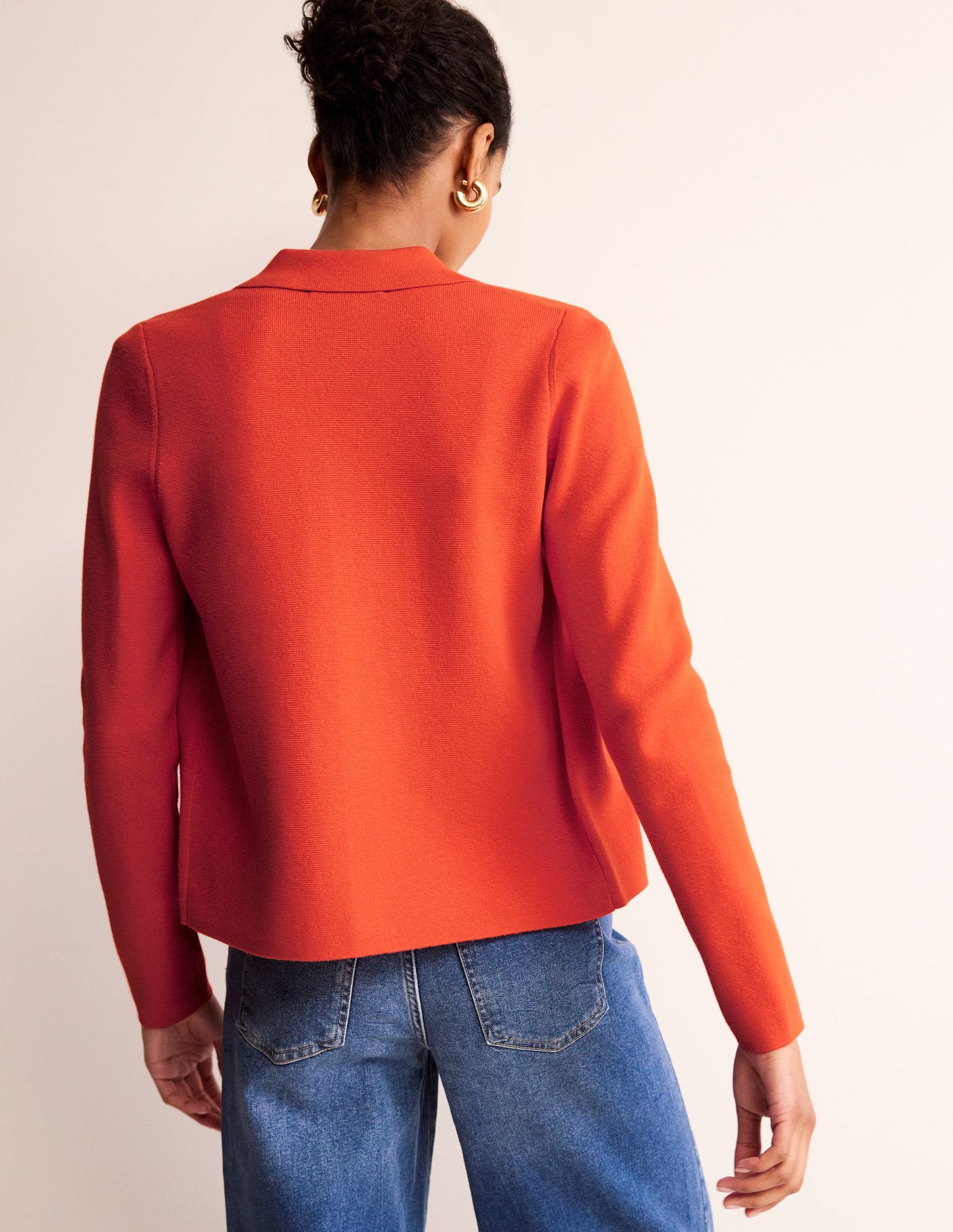 Astrid Strickhemd-Mandarinenorange
