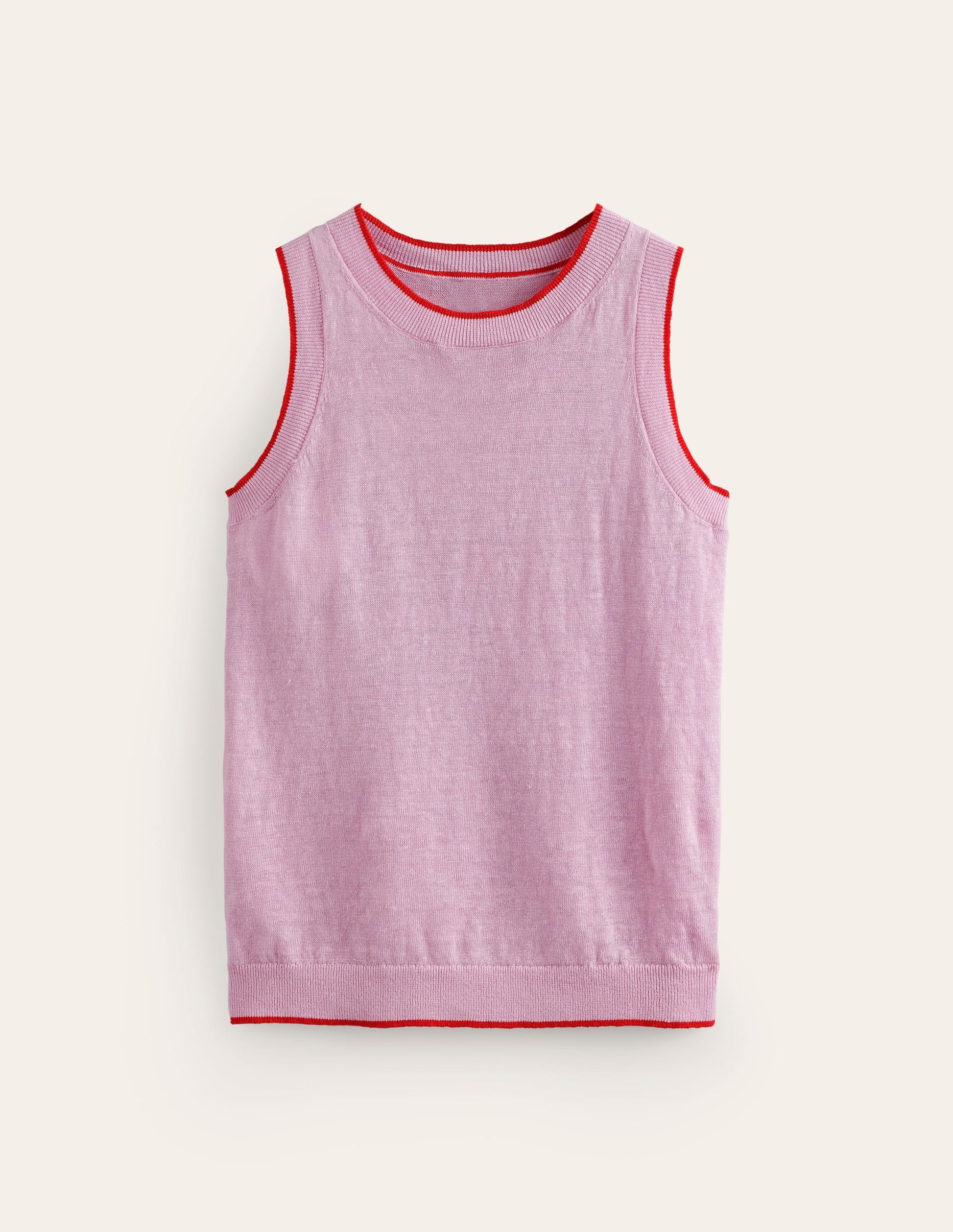 Débardeur Maggie en lin-Rose lilas doux-6