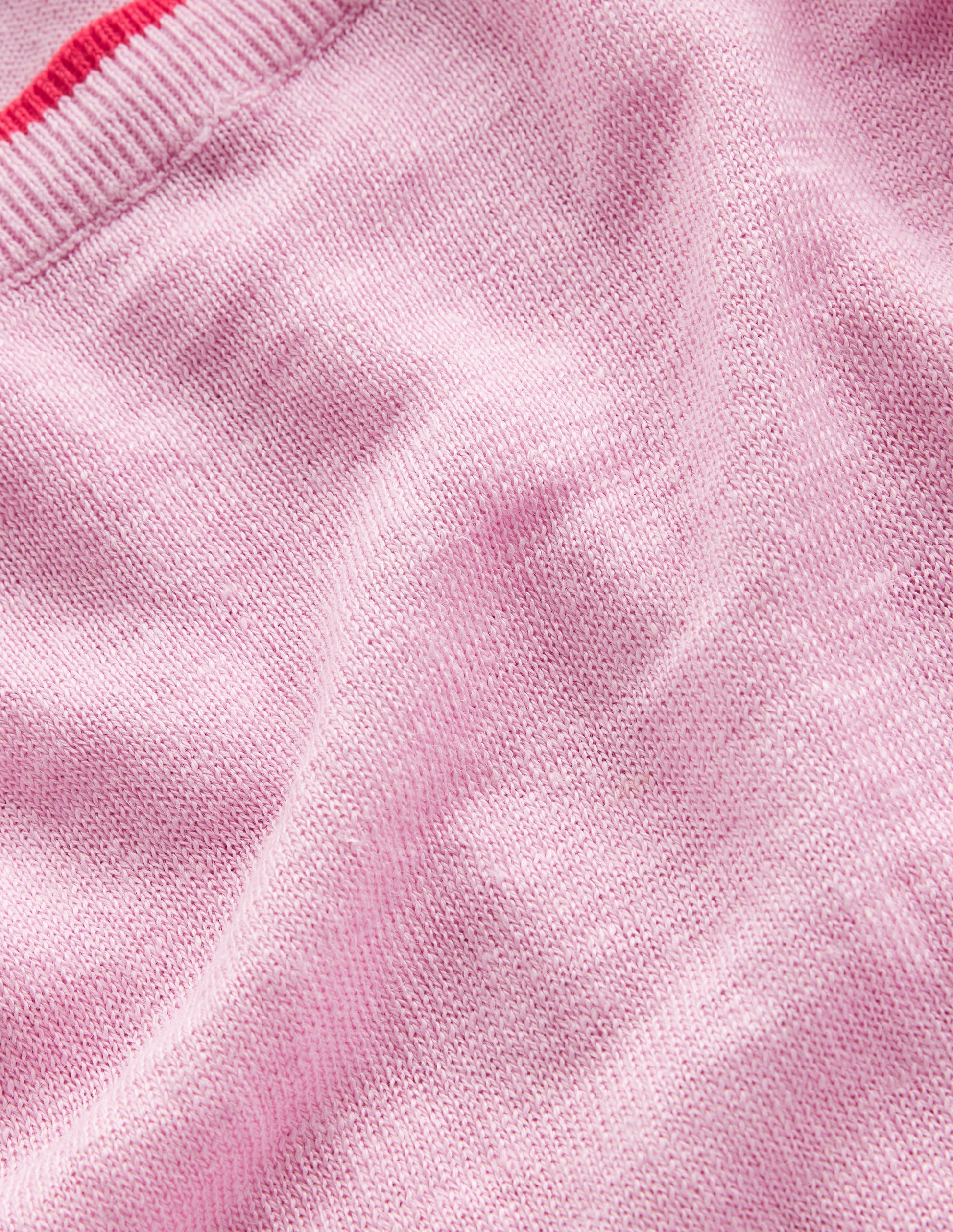 T-shirt col bateau Maggie en lin-Rose lilas doux-6