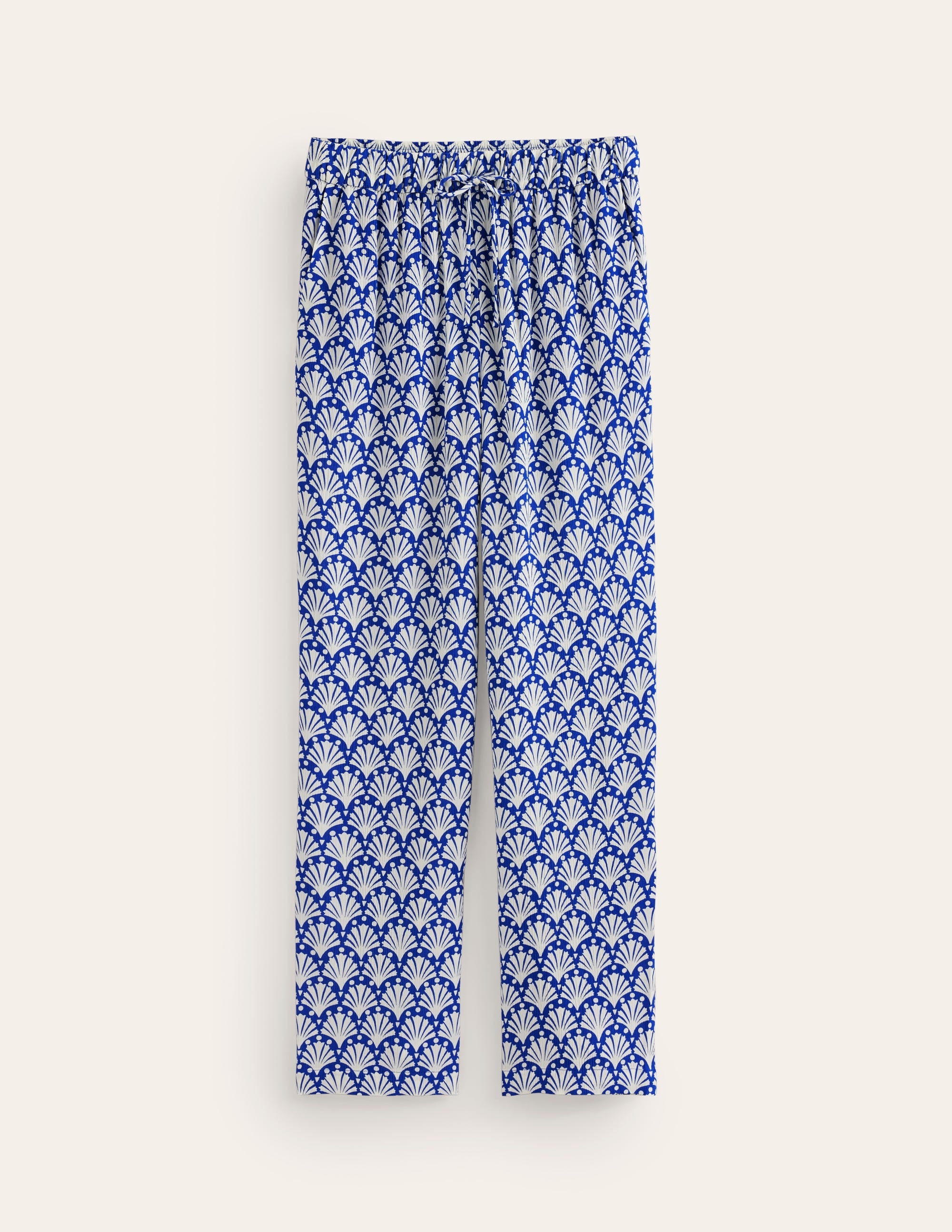 Knitterhose mit spitz zulaufendem Bein-Surf The Web und Naturweiß, Muscheln - Image 5