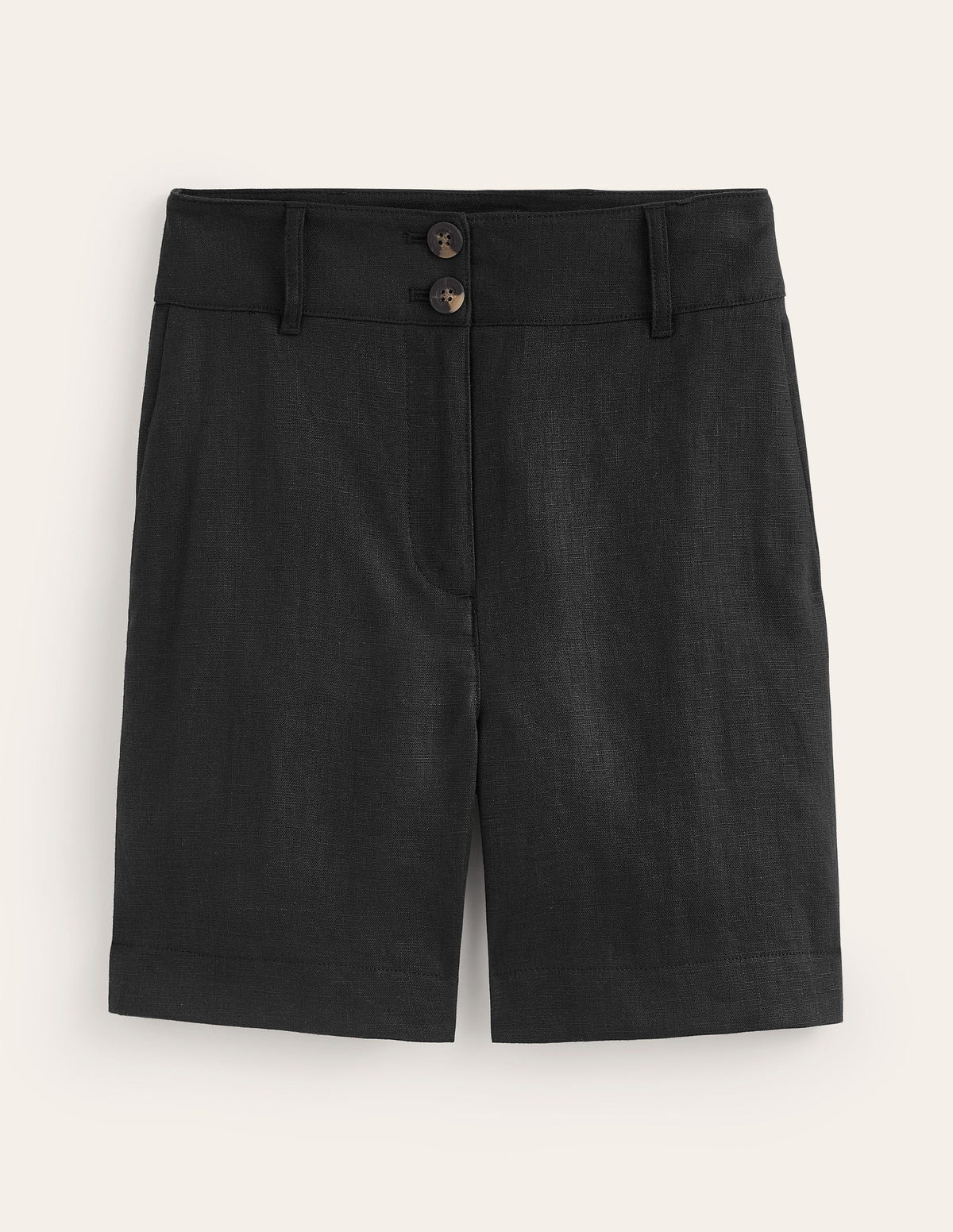 Westbourne Kurze Hose aus Leinen-Schwarz - Image 5