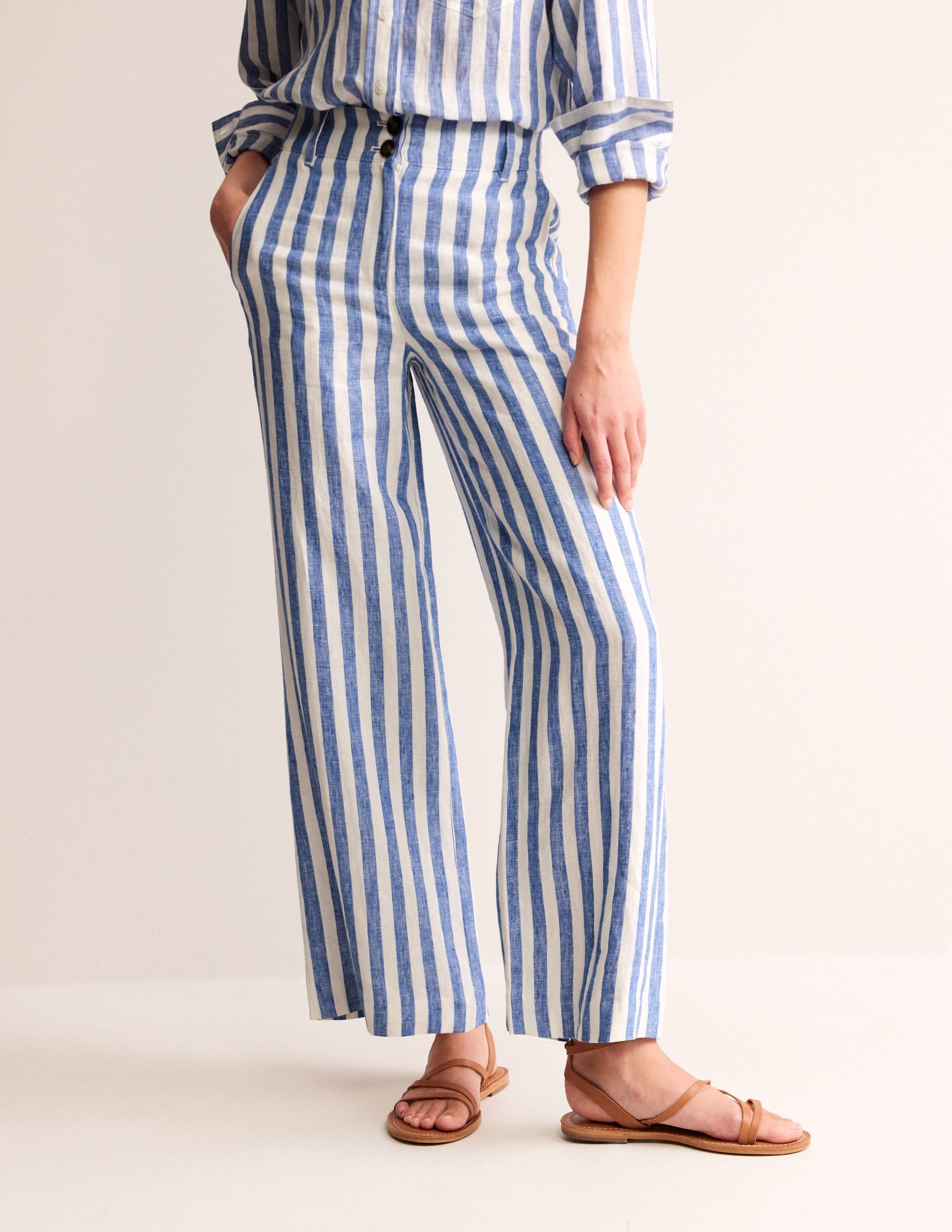 Westbourne Leinenhose-Streifen - Image 4