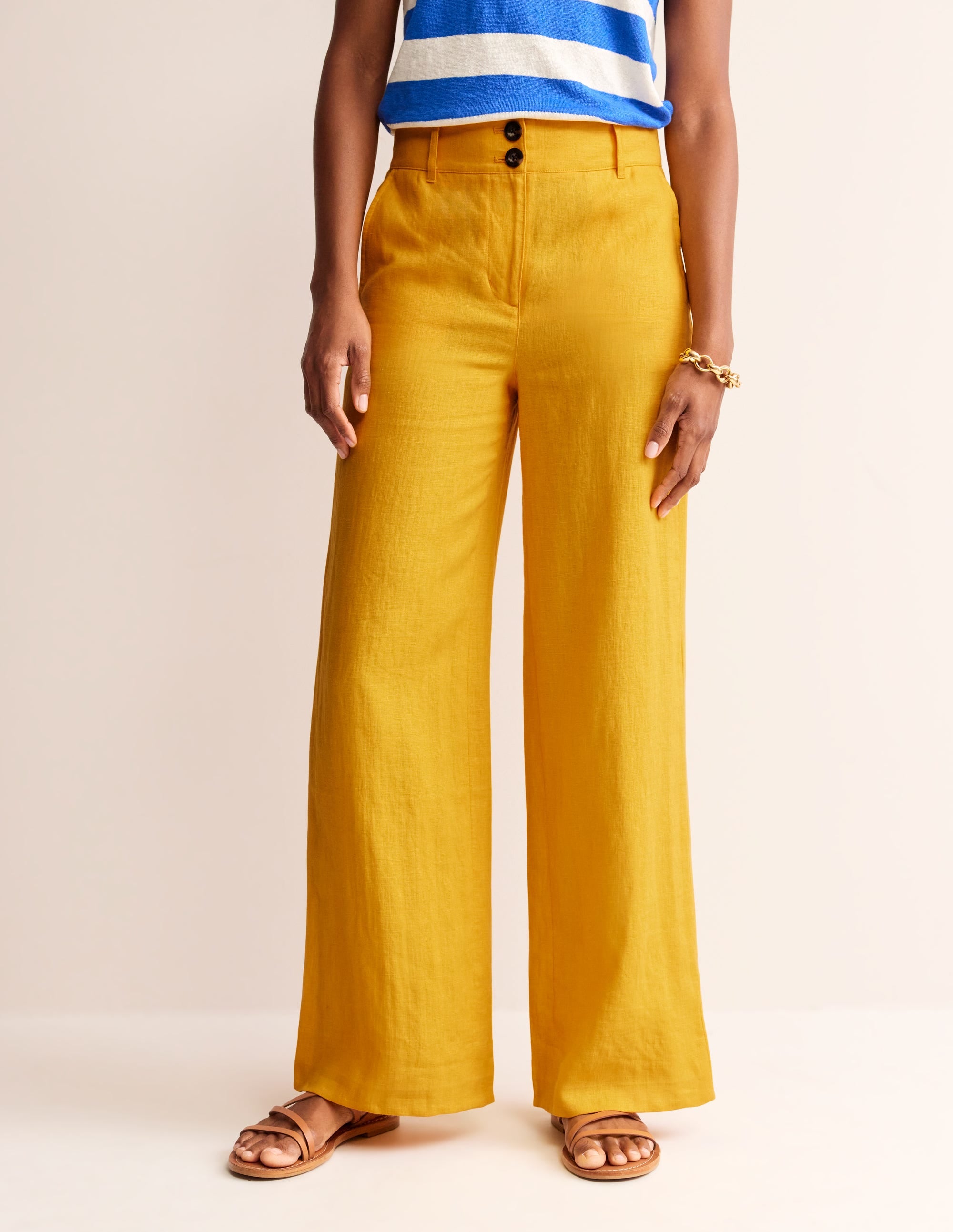 Westbourne Leinenhose-Artisan-Gold - Image 4