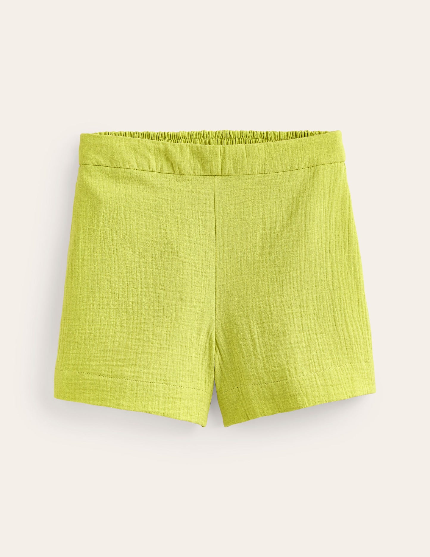 Short double-étoffe-Chartreuse vif