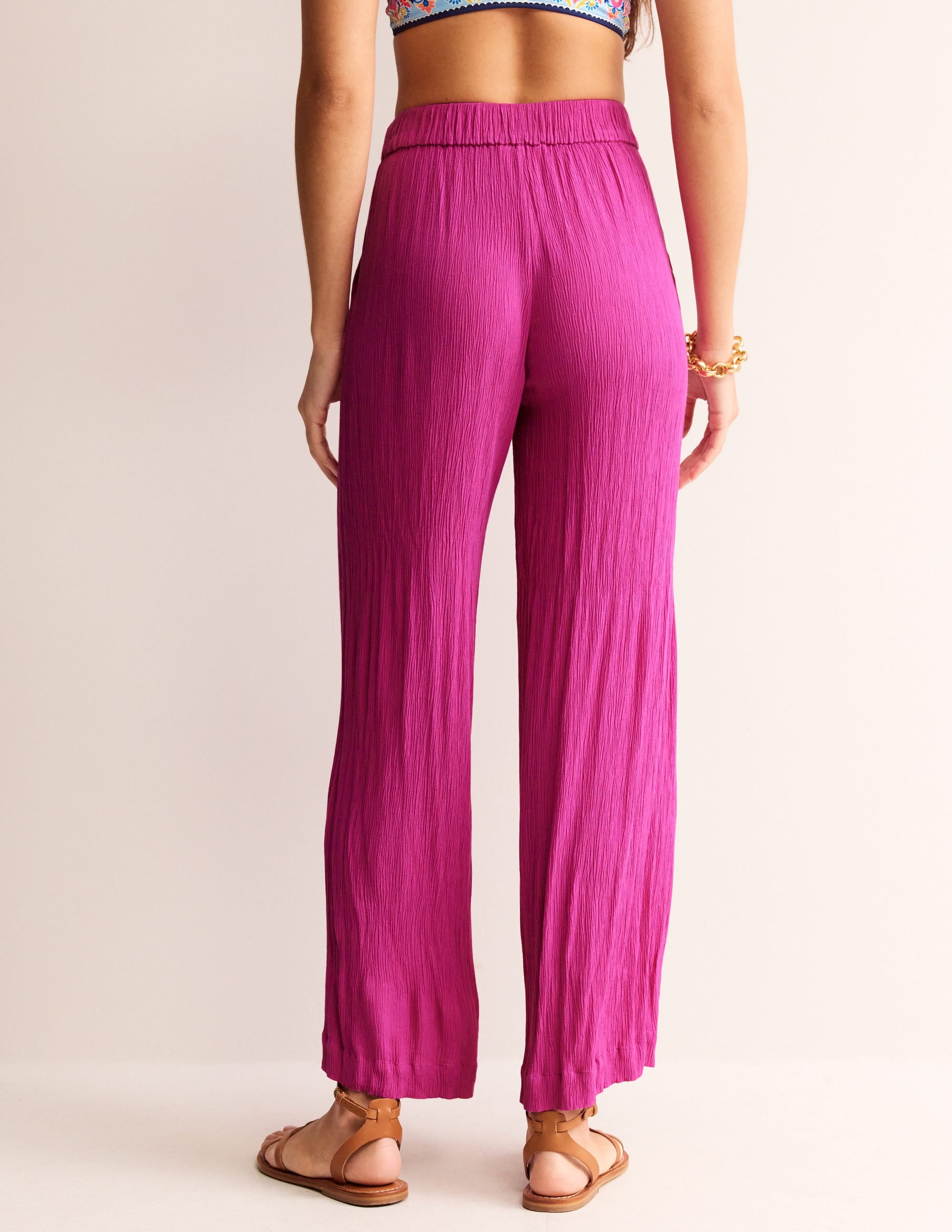 Knitterhose mit weitem Bein-Phlox-Rosa - Image 3