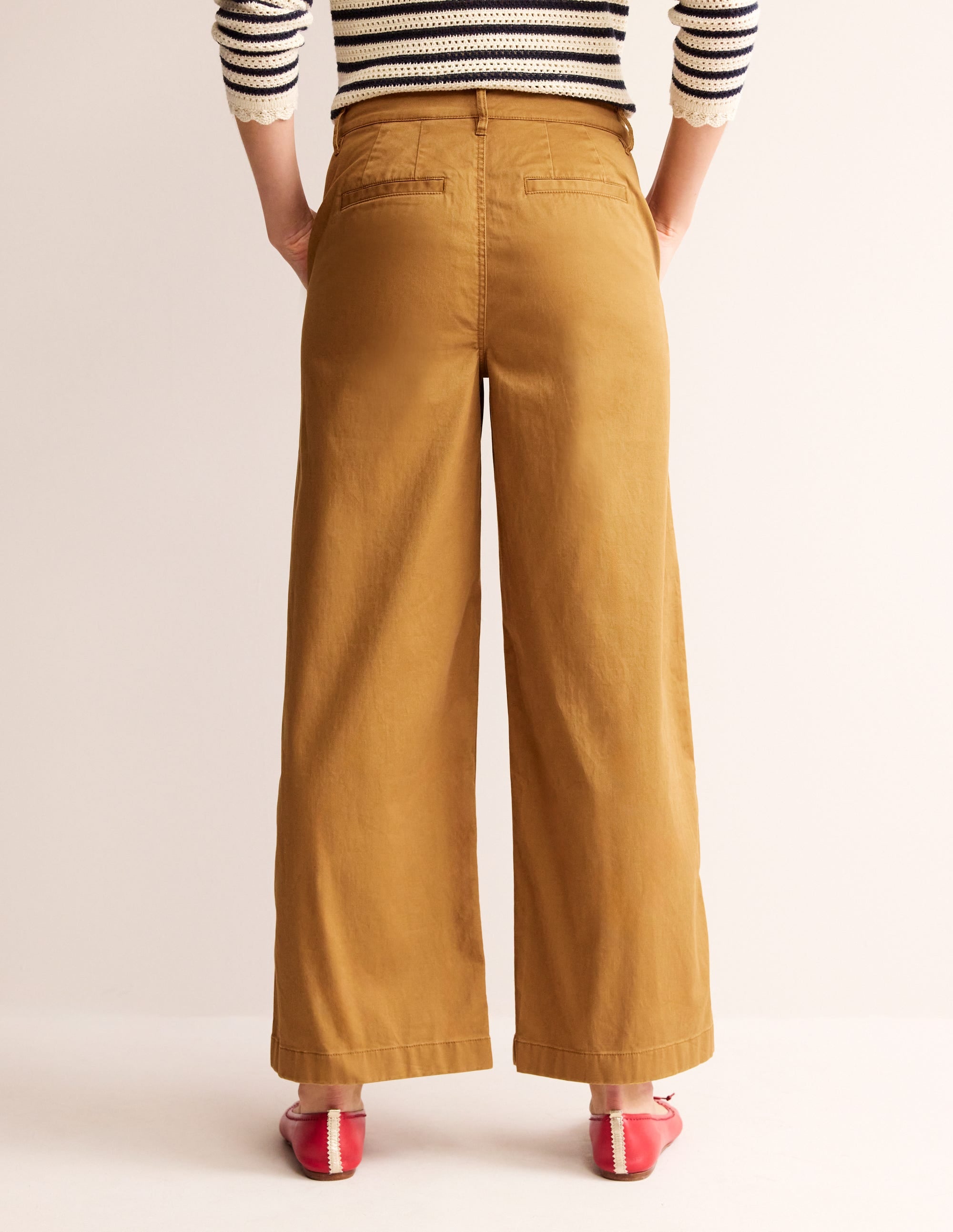 PANTALON CHINO LARGE BARNSBURY-Marron bronze - Image 3