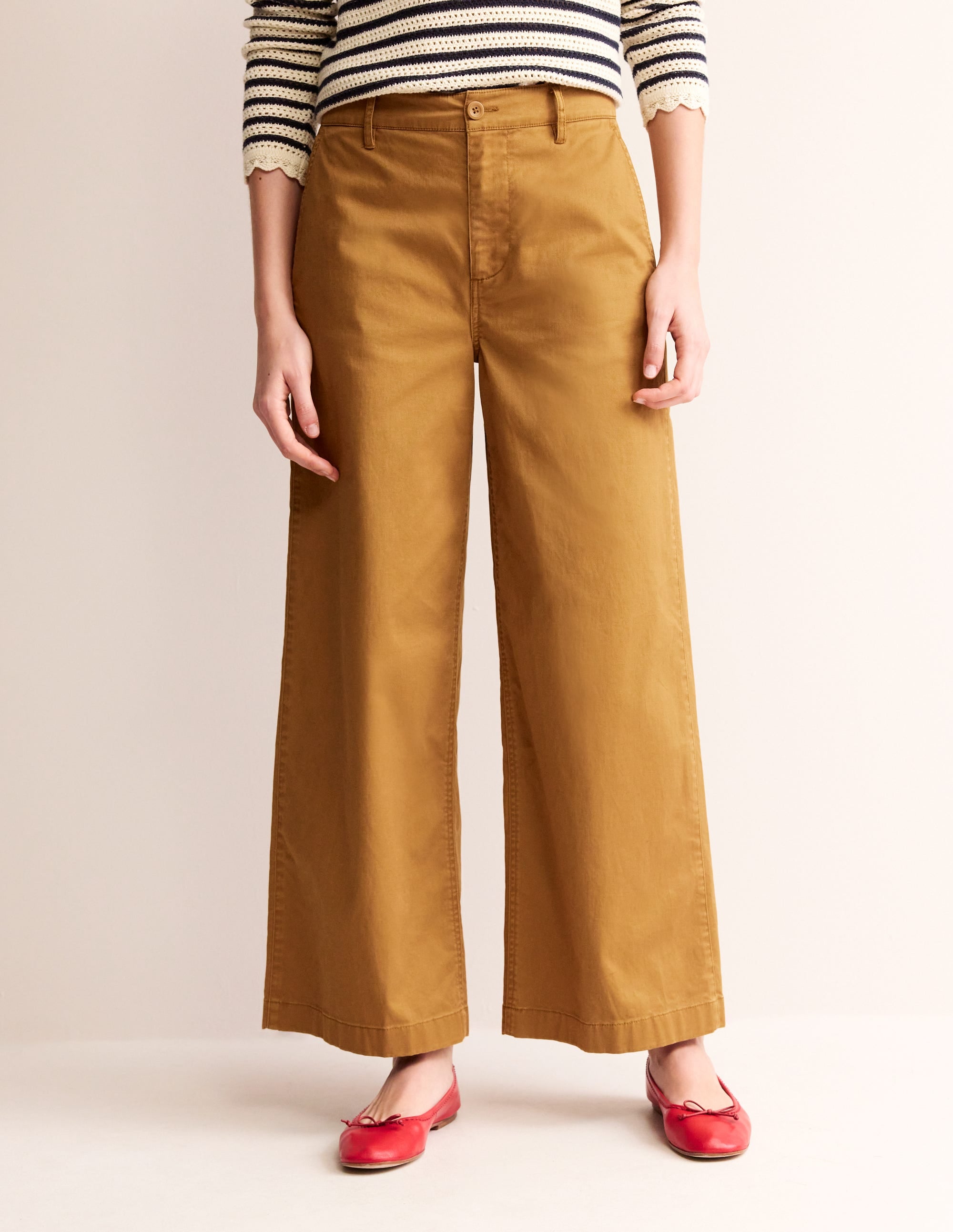 PANTALON CHINO LARGE BARNSBURY-Marron bronze - Image 4