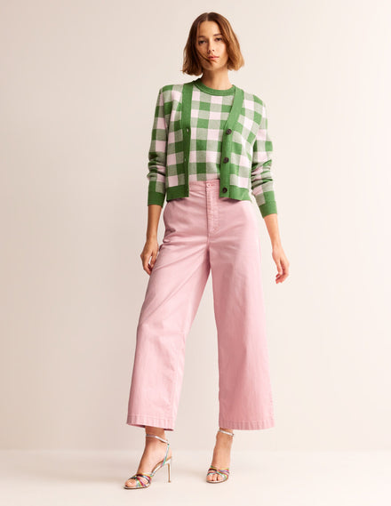 BARNSBURY CHINOHOSE MIT WEITEM BEIN-Rosé