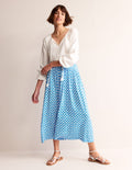 Rosaline Jersey-Rock-Brillantblau, Blüten-Kachel