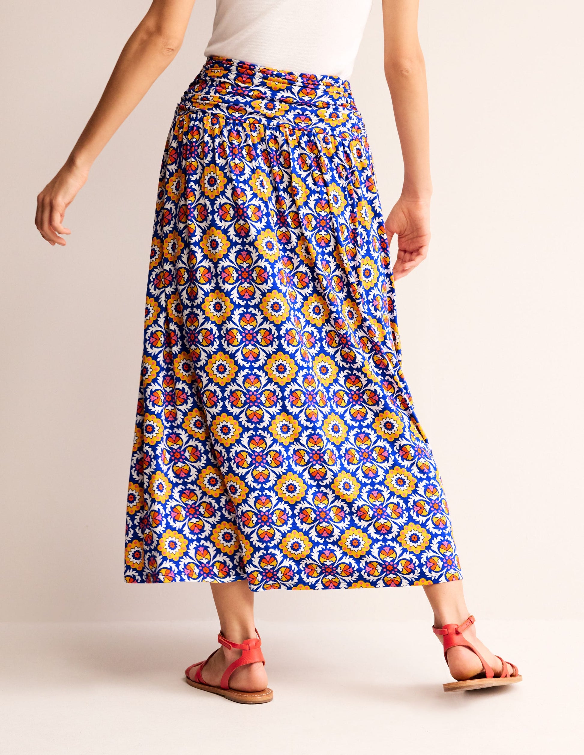 Jupe Rosaline en jersey-Multi, motif Mosaic Bloom-3