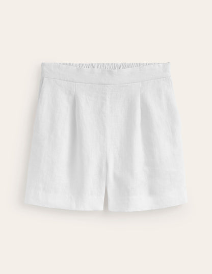 Hampstead Leinenshorts-Weiß