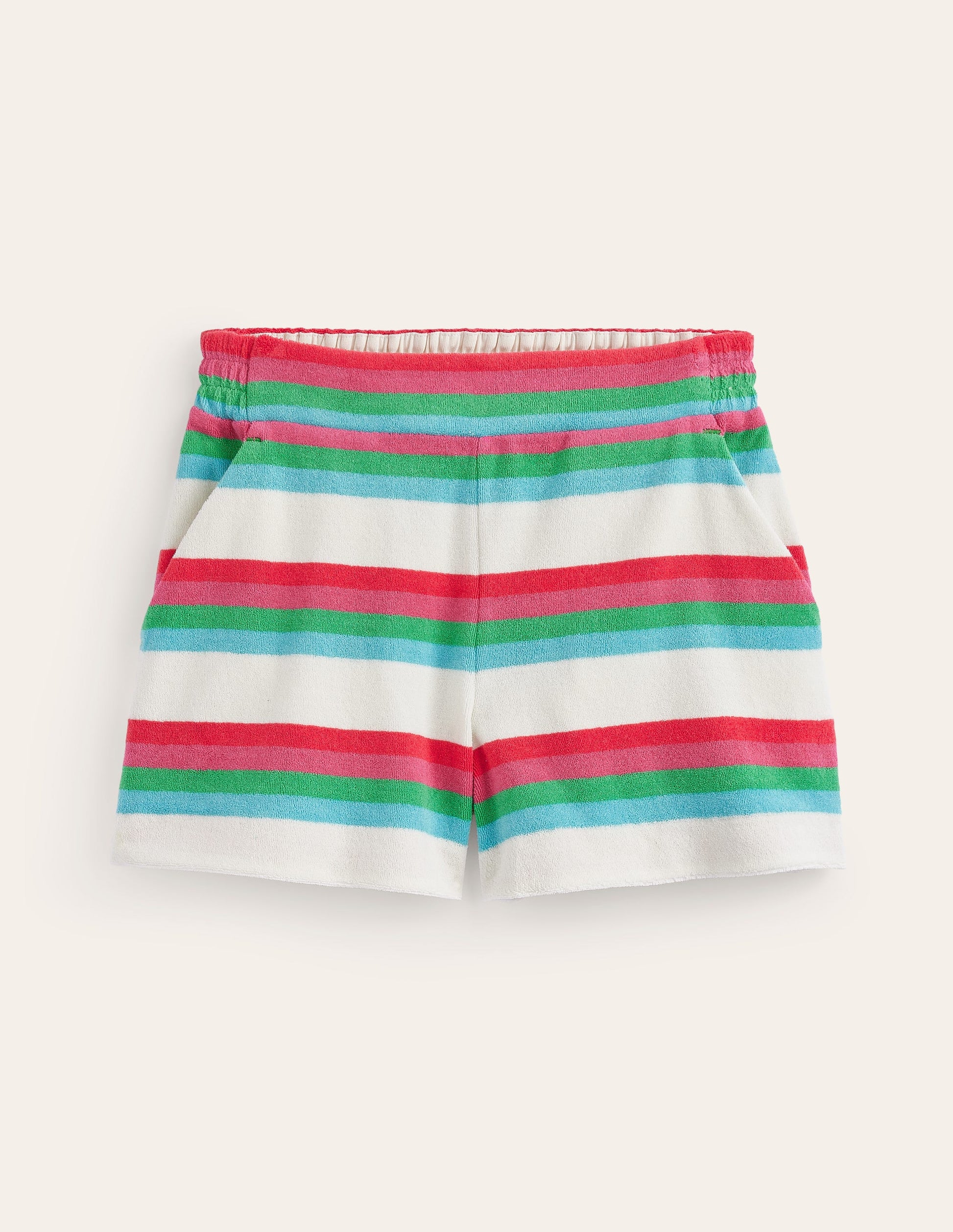 Short en éponge-Rayé multi-5