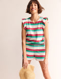 Short en éponge-Rayé multi