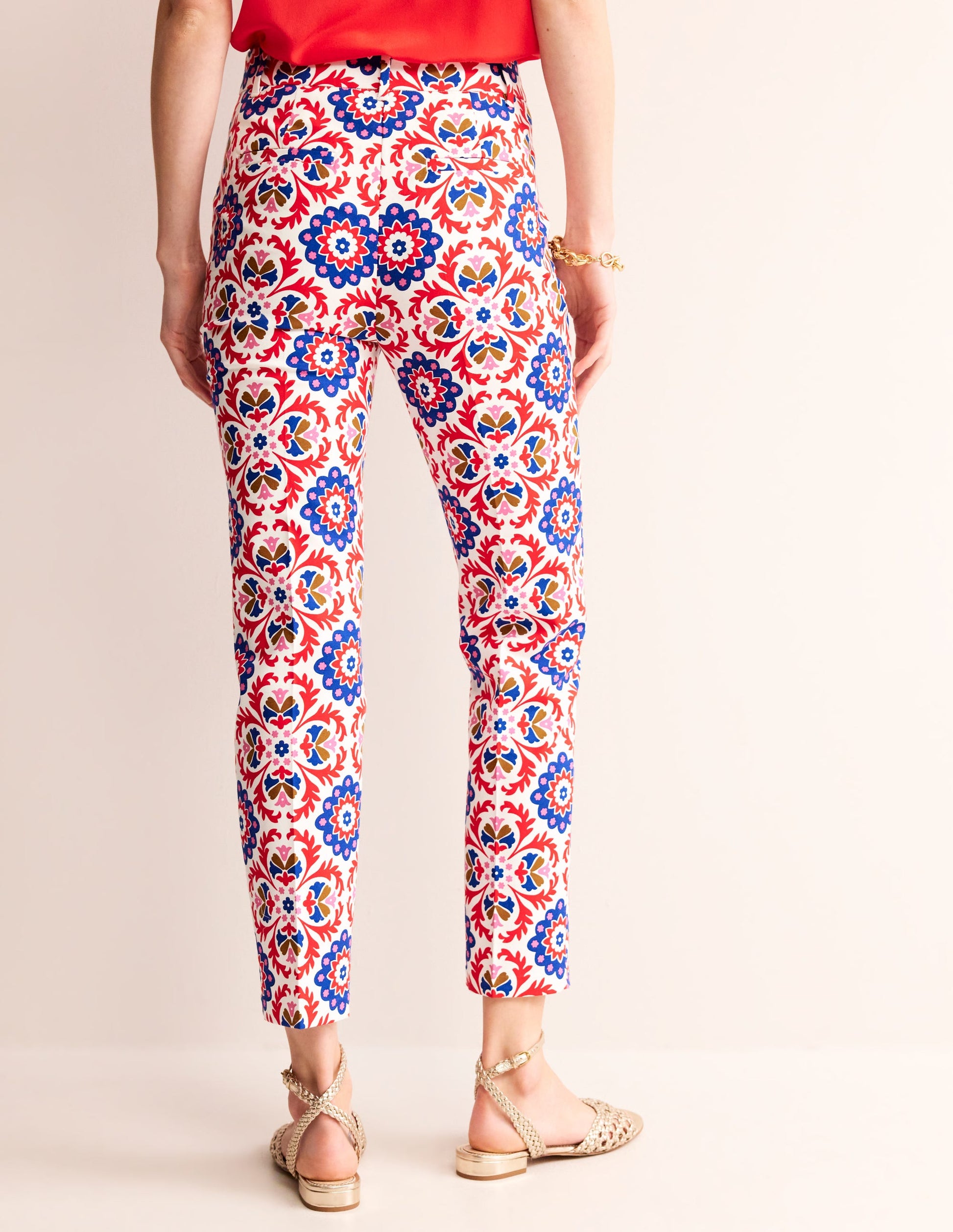 Highgate Satin-Hose-Rubicondo, Mosaik Blüte-3