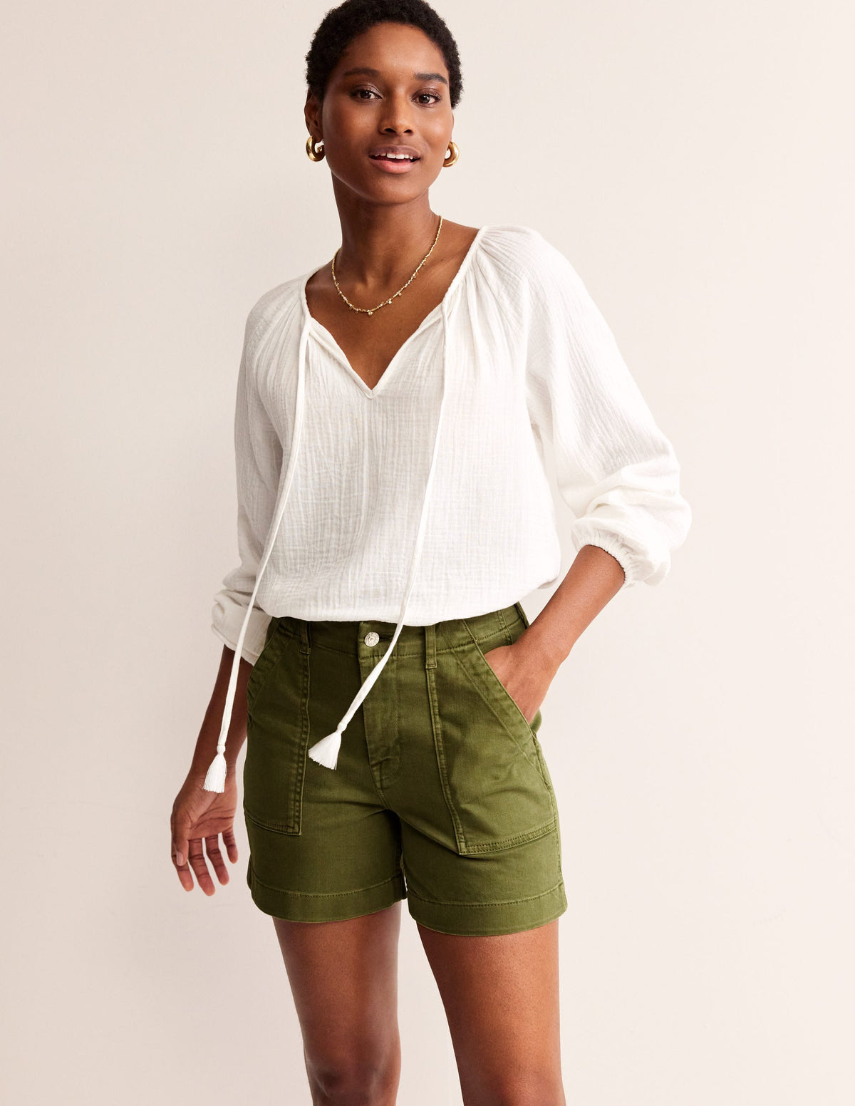 Kensington Casual Shorts-Mayfly - Image 1