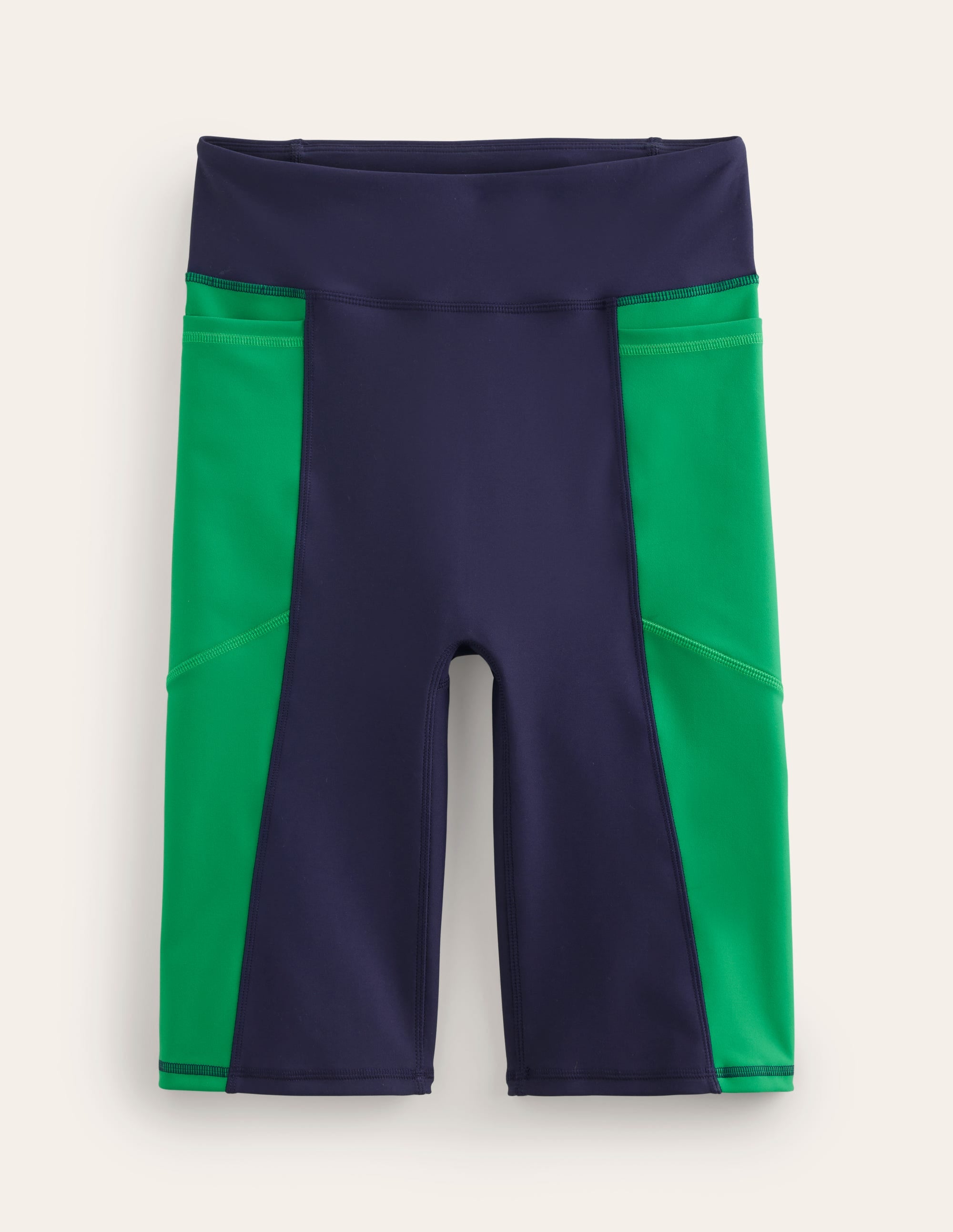 Shorts in Blockfarben-Ecru/Chalky Pink Stripe - Image 5