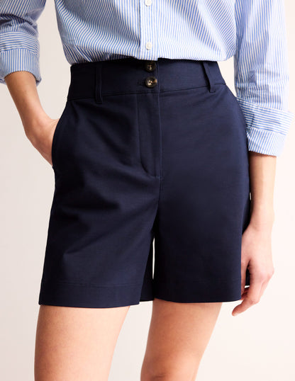 Westbourne Sateen Shorts-Navy