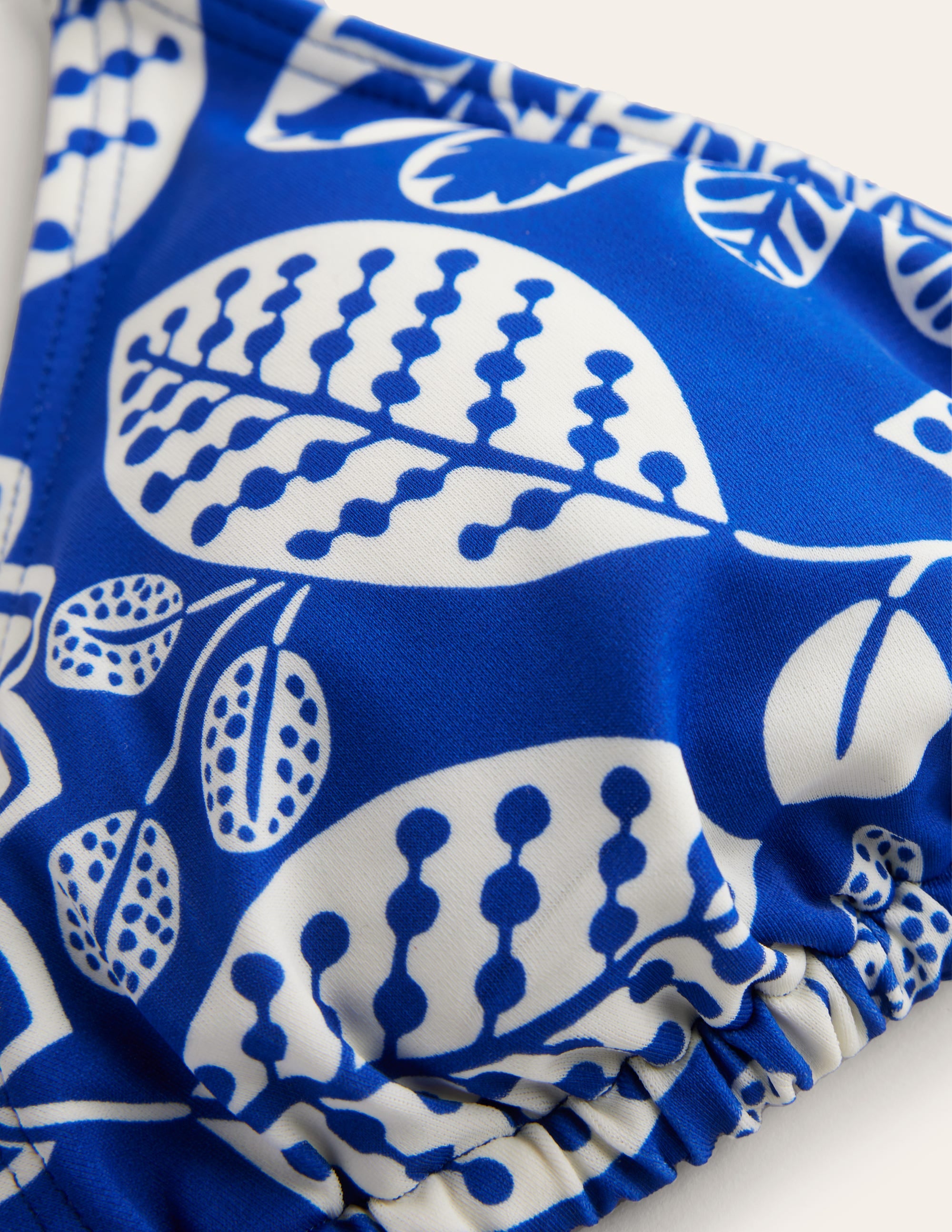 Haut de bikini Symi avec liens-Bleu connecté, motif Gardenia Swirl - Image 7