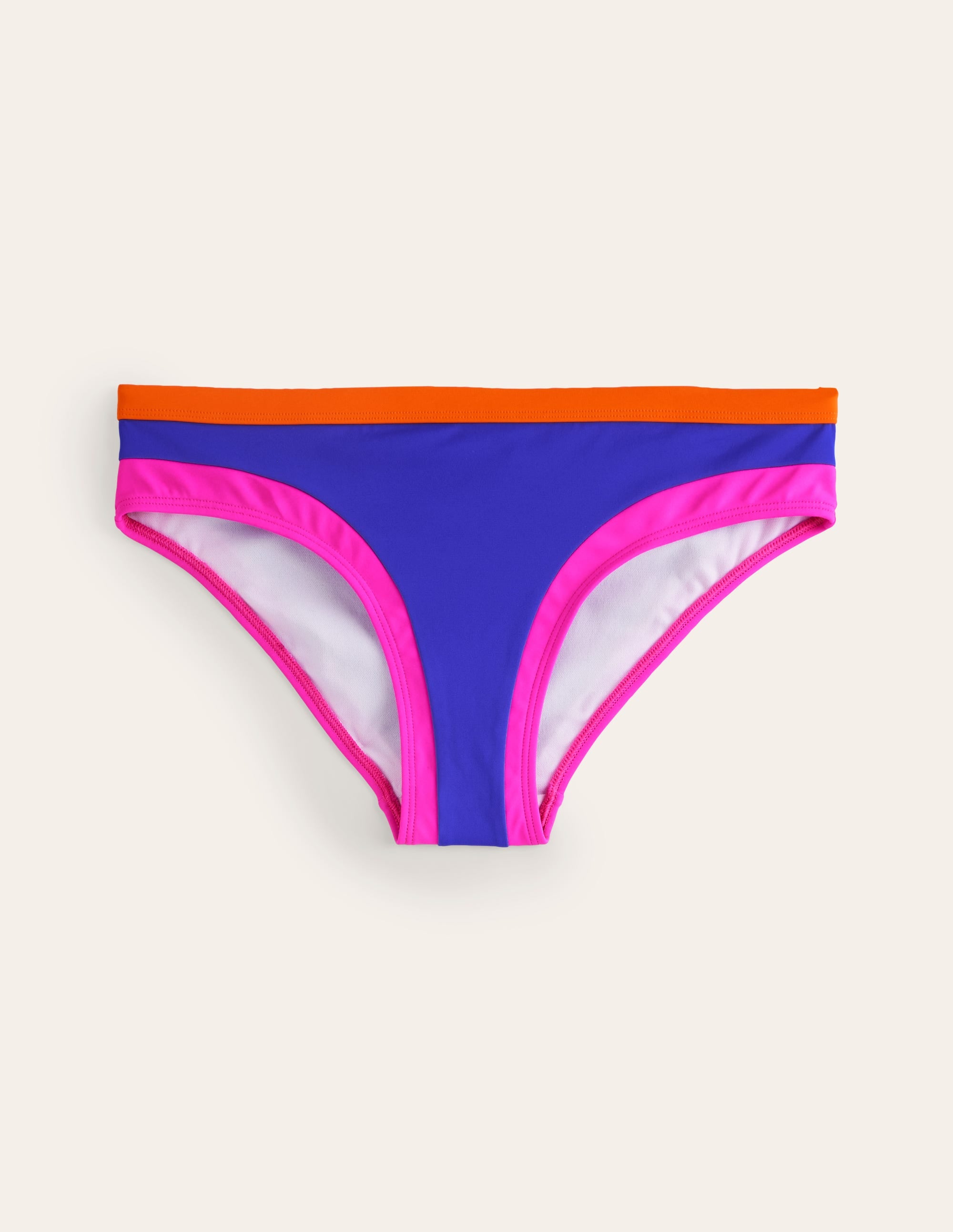 Santorini Bikinihose-Blau / Rosa Blockfarben - Image 5