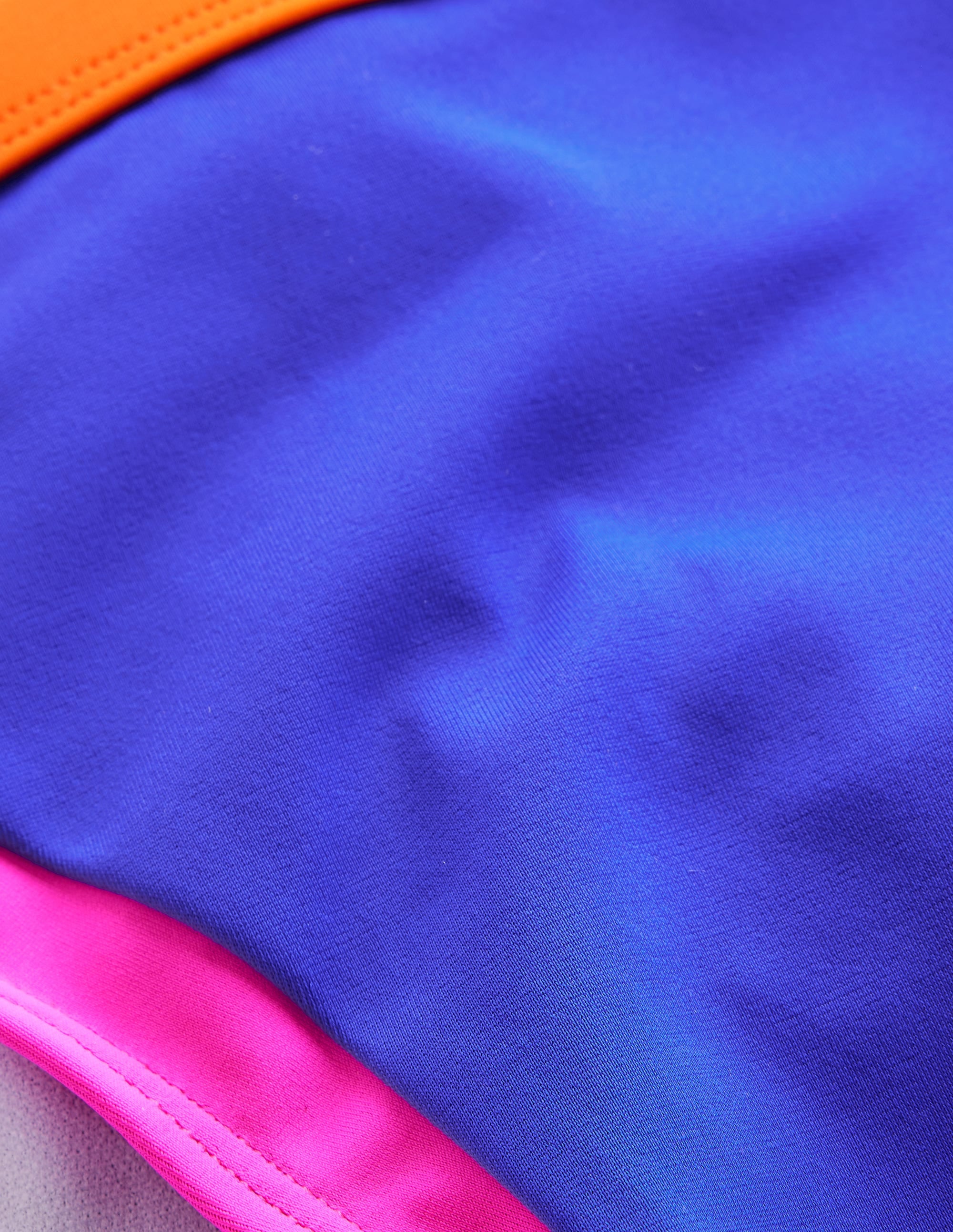 Santorini Bikinihose-Blau / Rosa Blockfarben - Image 6