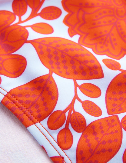 Classic Bikini Bottoms-Fire Cracker, Gardenia Swirl