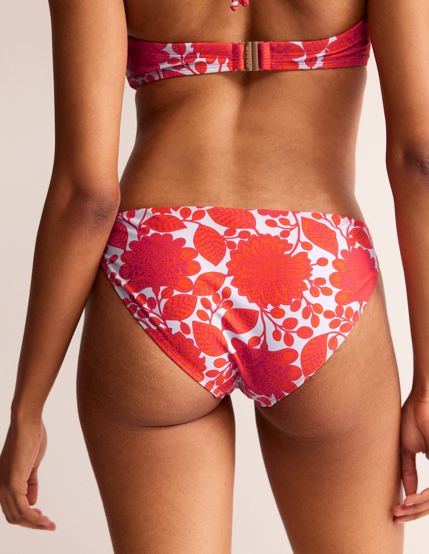 Classic Bikini Bottoms-Fire Cracker, Gardenia Swirl