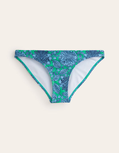 Klassische Bikinihose-Ming Grün, Gardenia Swirl