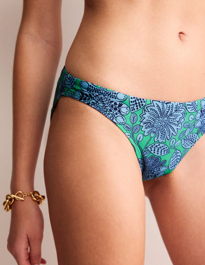 Klassische Bikinihose-Ming Grün, Gardenia Swirl