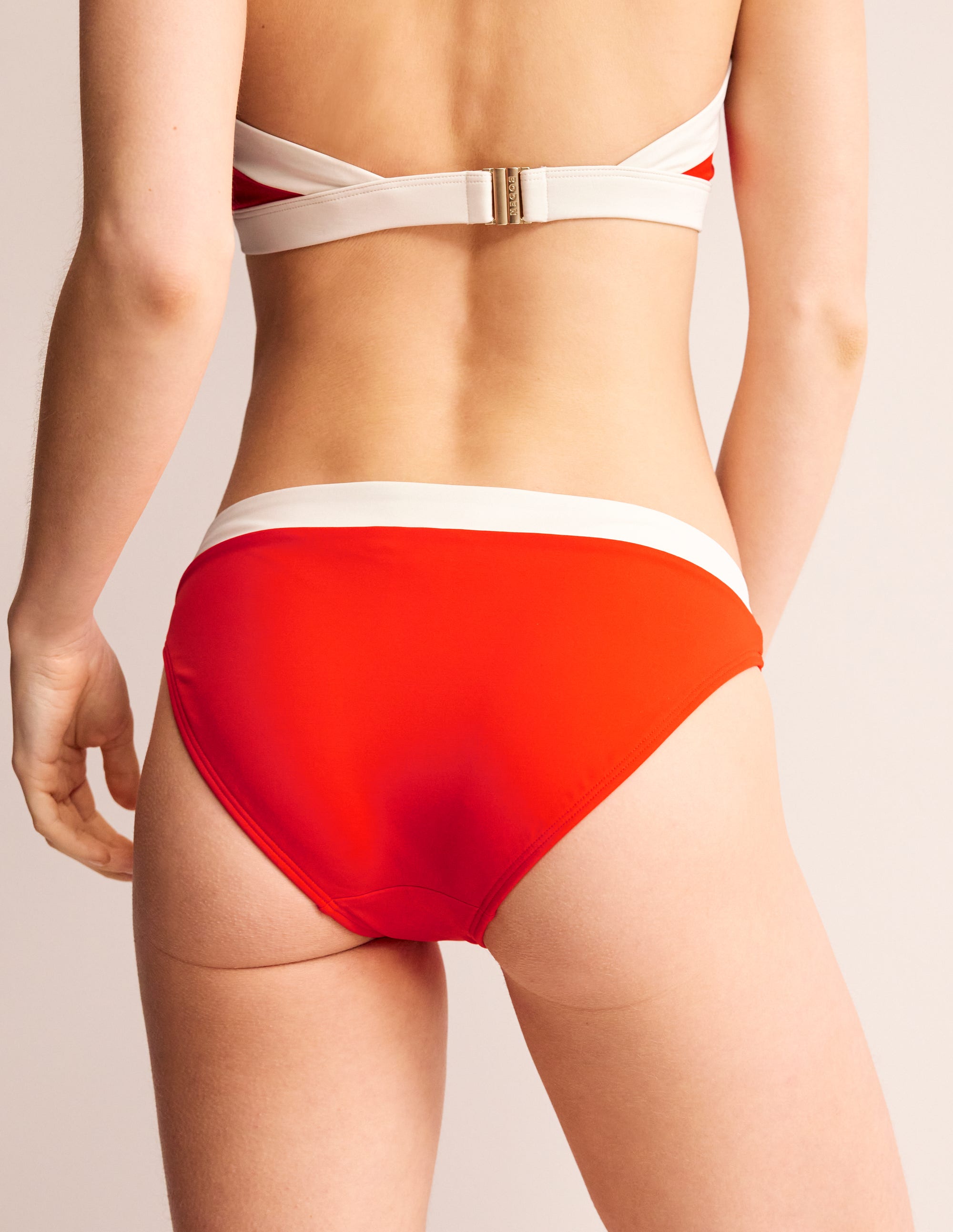 Ithaca Bikinihose mit Einsatz-Orange Blockfarben - Image 3