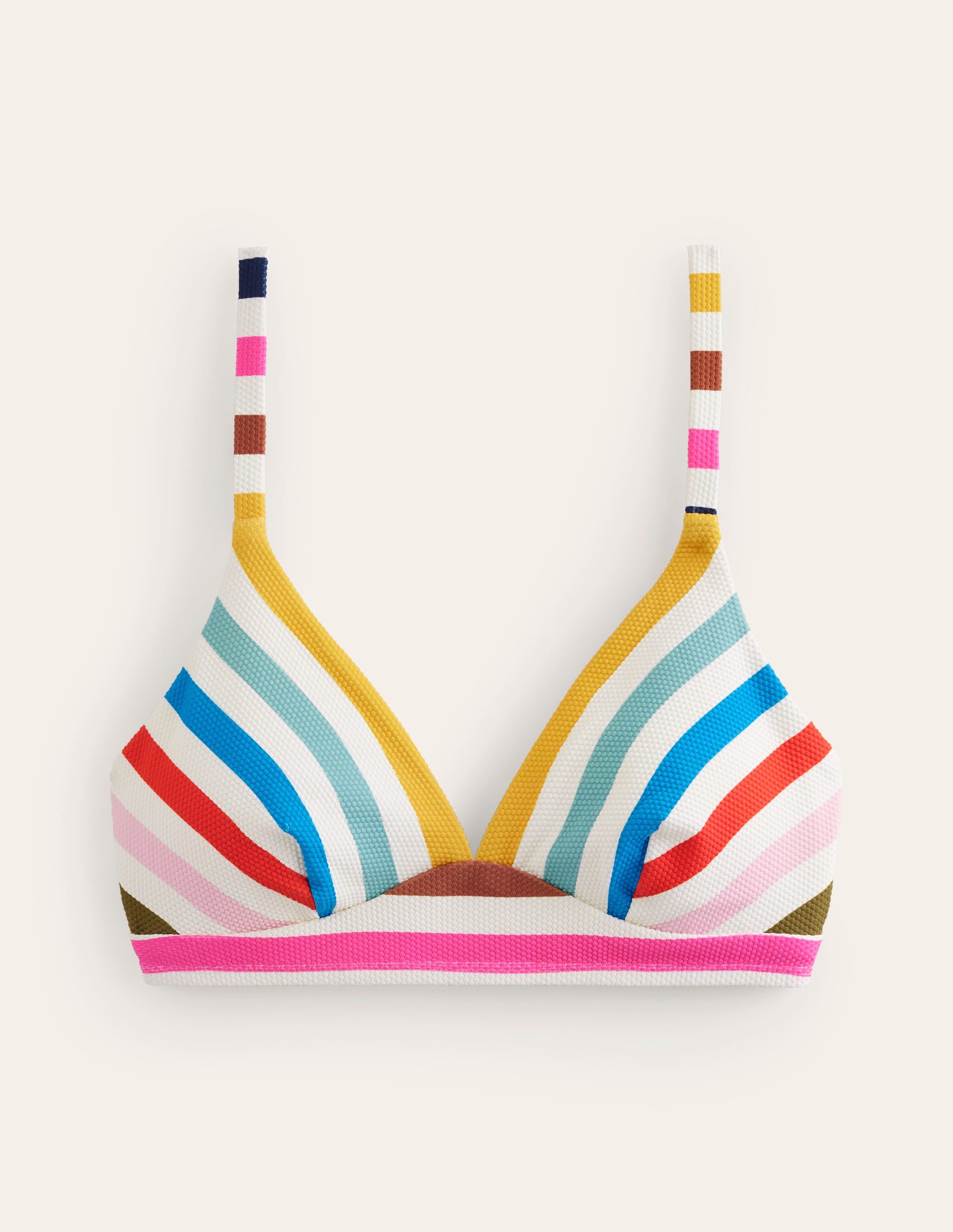 Haut de bikini col V Arezzo-À Rayures Multicolores - Image 6