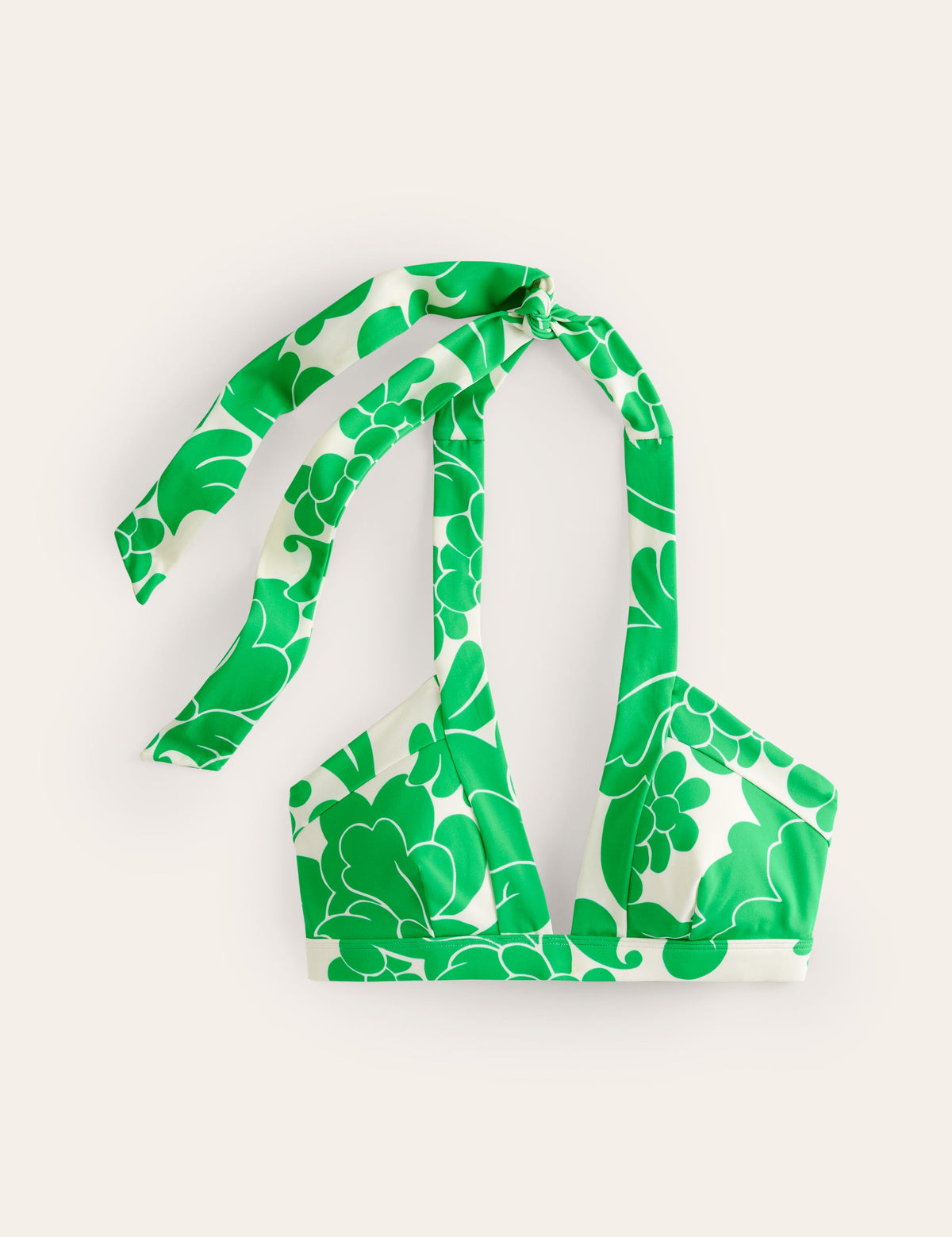 Ithaka Neckholder-Bikinioberteil-Hellgrün, Üppiger Wirbel - Image 5