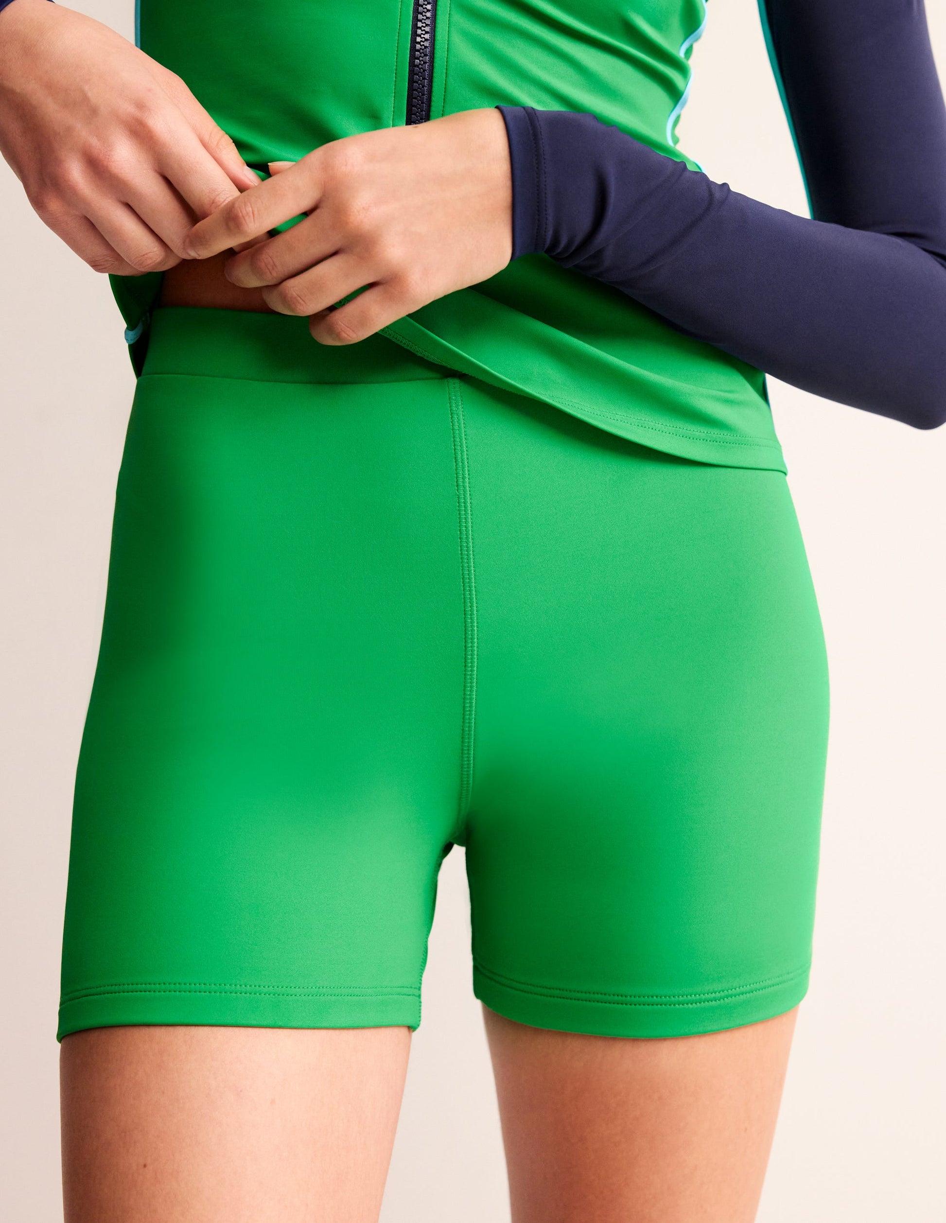Radlerhose zum Schwimmen-Aquamarine-4