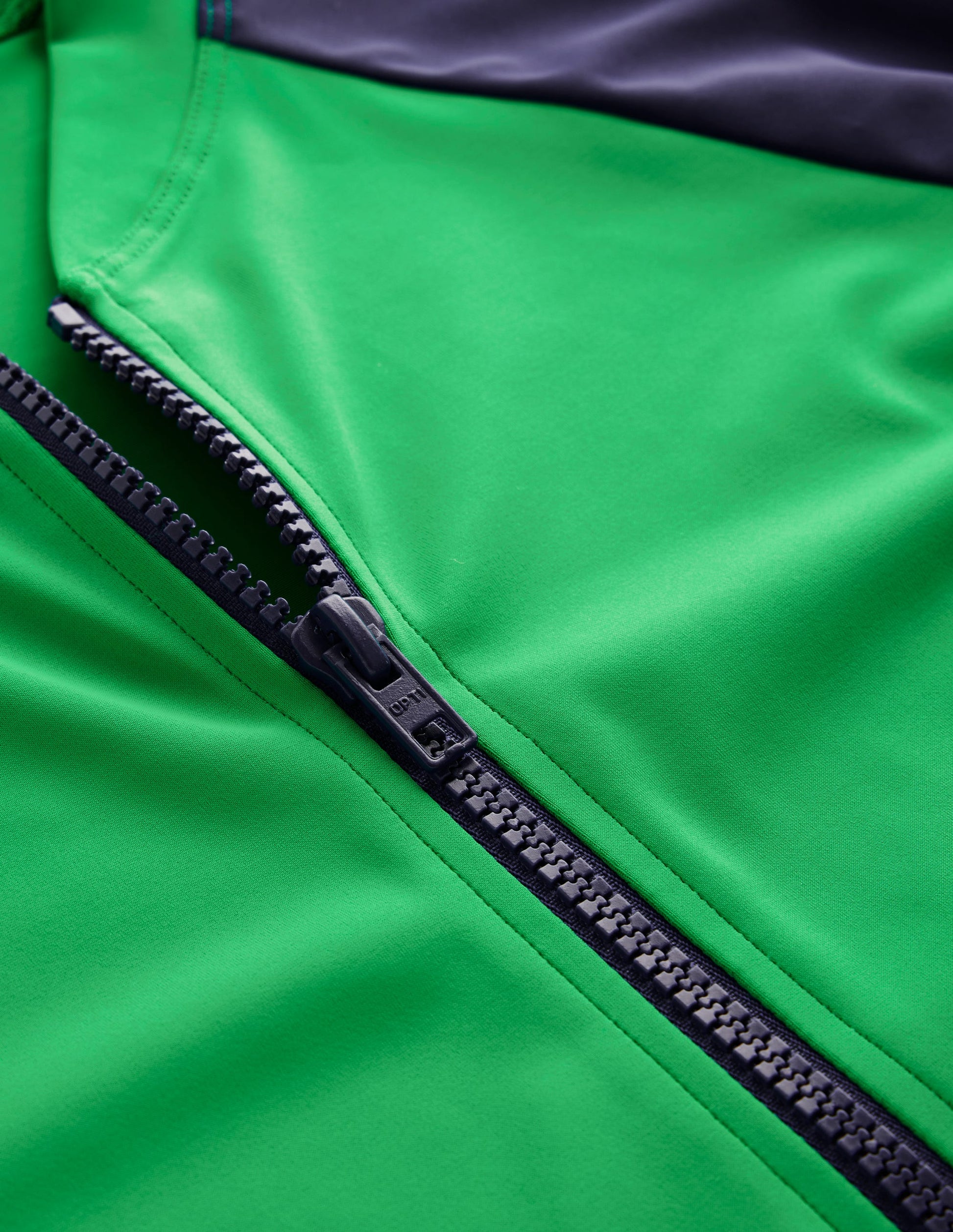 Haut de plage à manches raglan et passepoil-Colourblock bleu marine-6