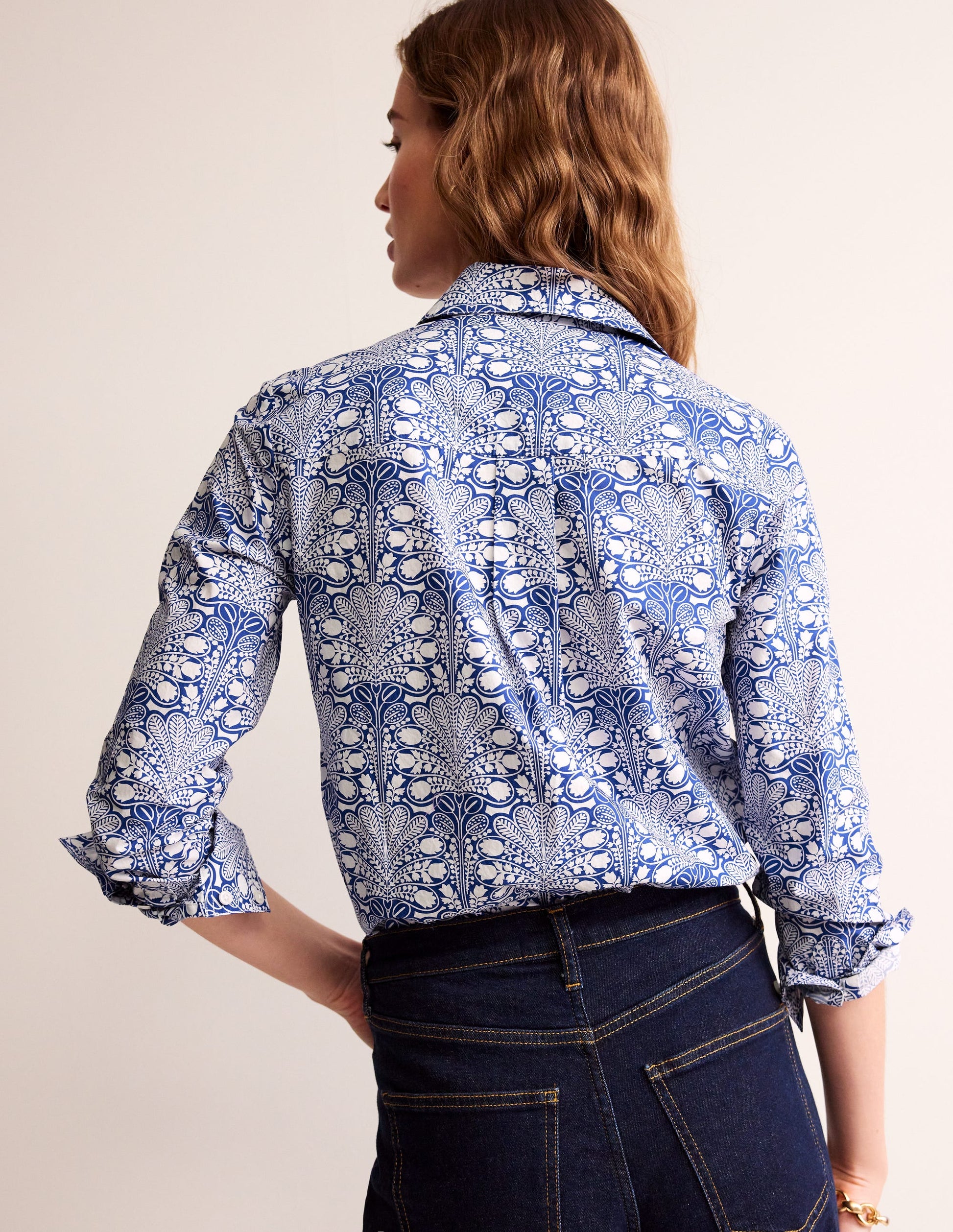 Sienna Baumwollhemd-Surf the Web, Gardenia Swirl-3