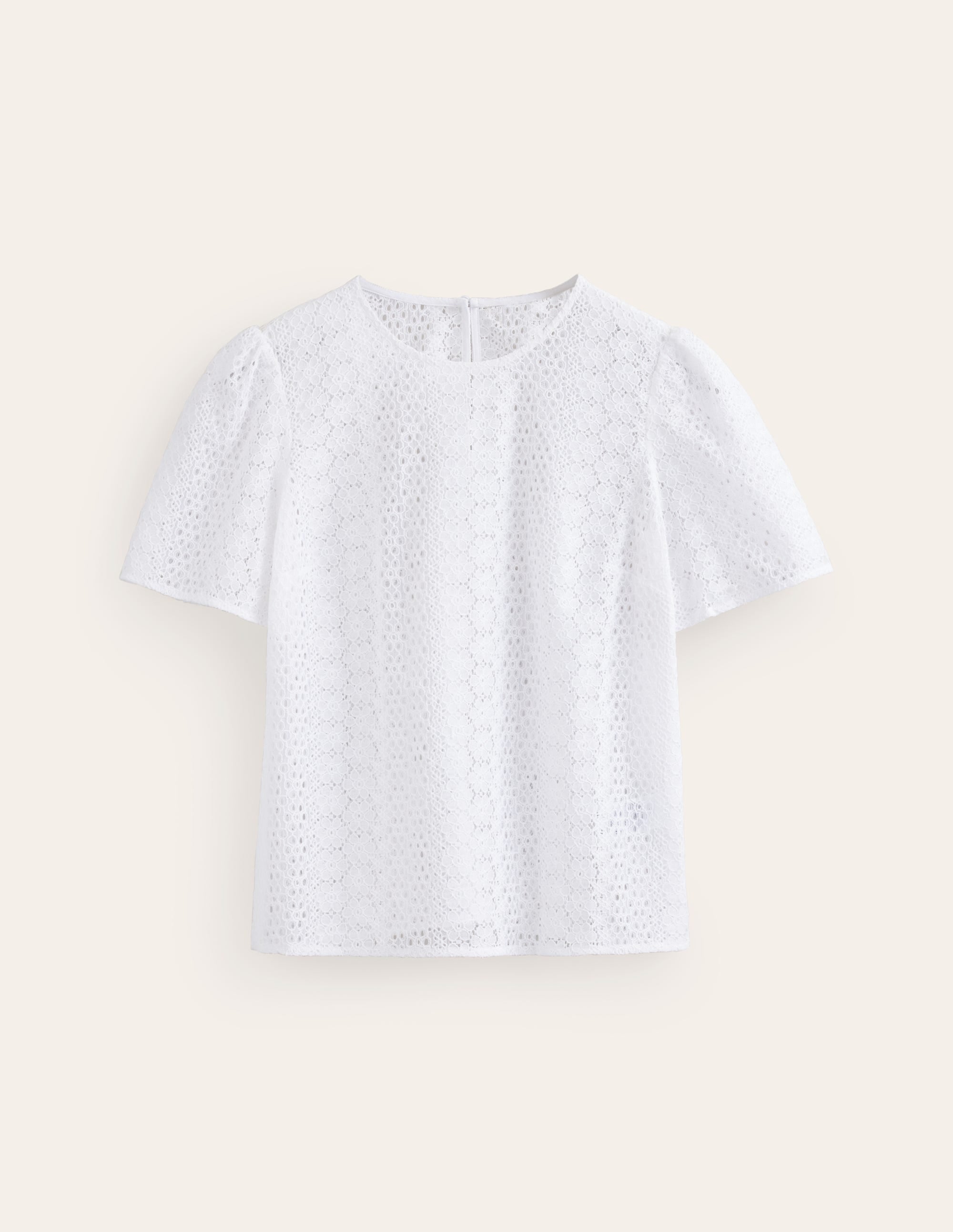Lace T-Shirt-Ivory - Image 5