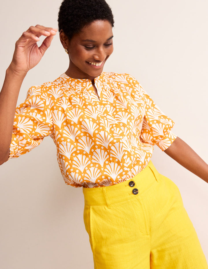 Ada Leinenoberteil-Gold, Muscheln