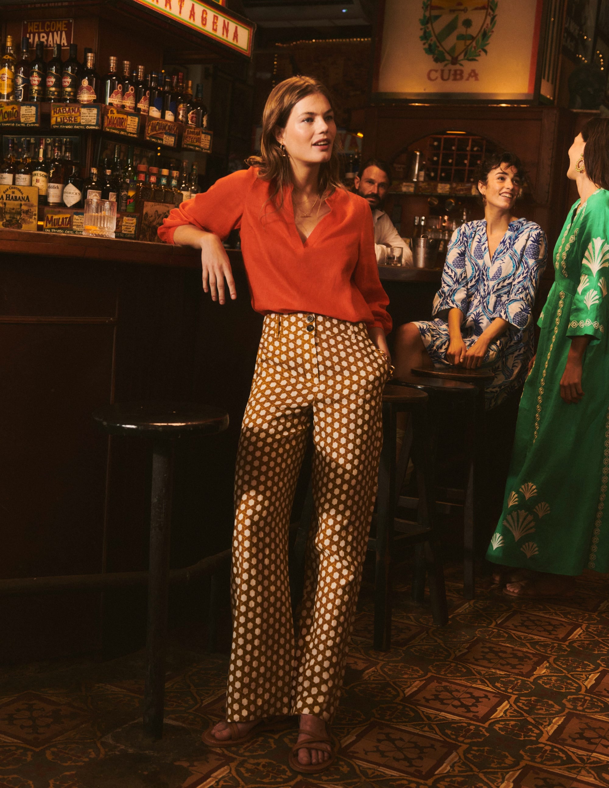 Top Alice en lin-Orange mandarine - Image 5