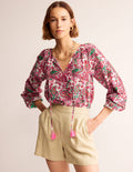 Blouse Serena en coton-Multi, motif Fantastical