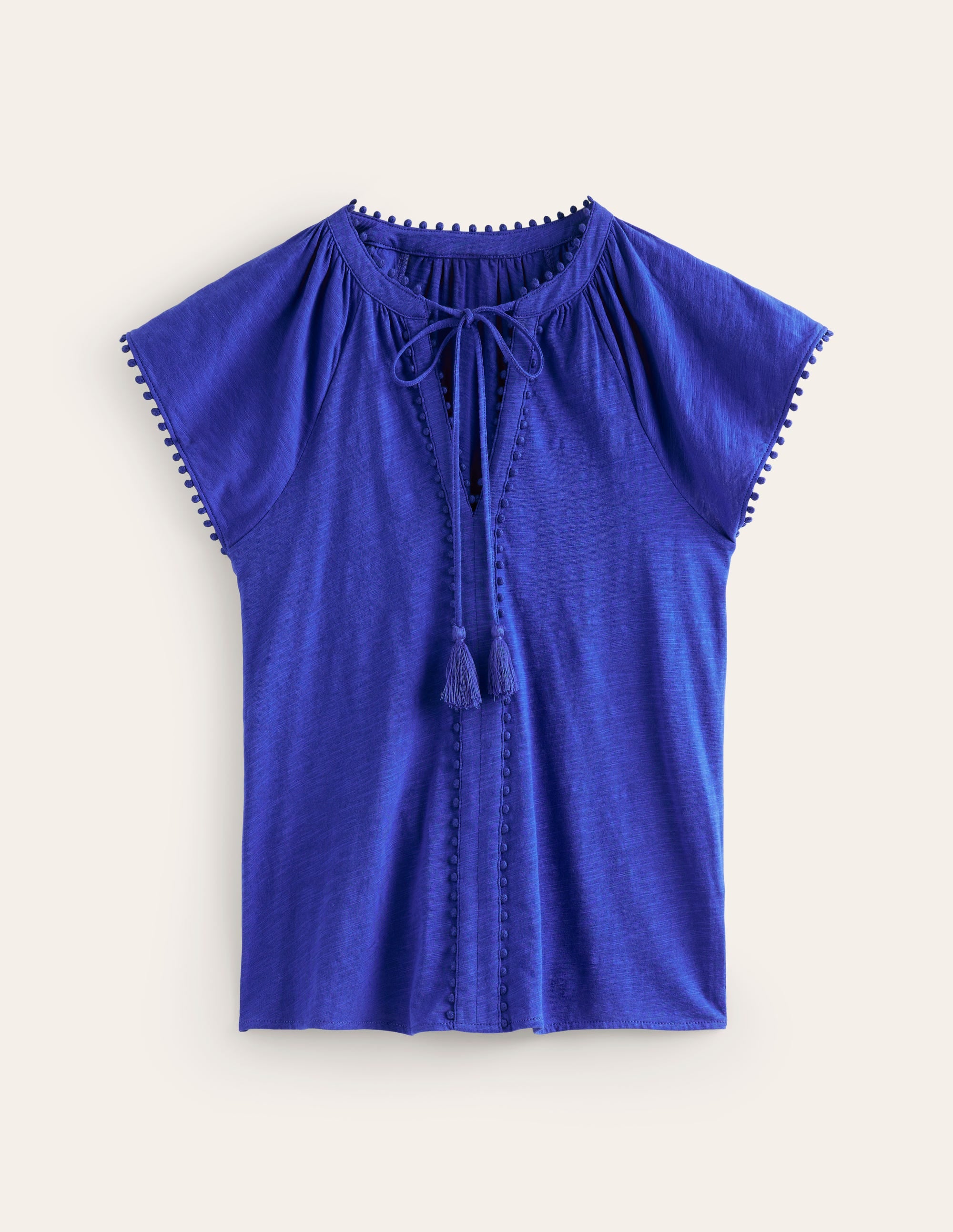 Top Millie à pompons-Bleu connecté - Image 10