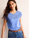 Sasha T-Shirt mit Stickerei-Ebbe und Flut