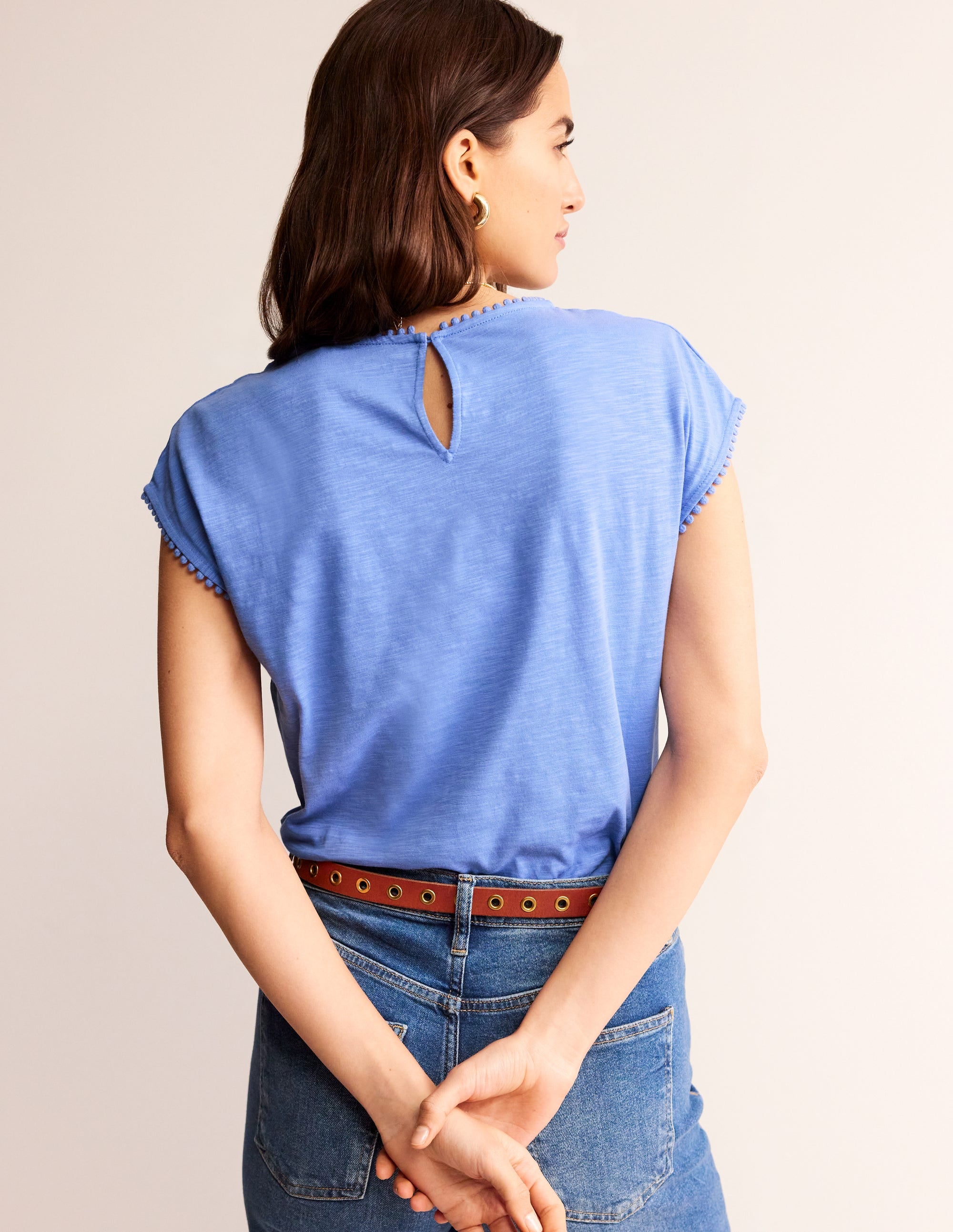 Sasha T-Shirt mit Stickerei-Ebbe und Flut - Image 3