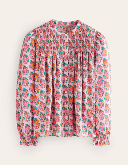 Helena Baumwoll-Bluse-Duftende Lilie, Paisley