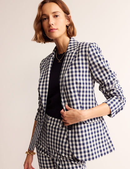 Marylebone Bi-Stretch-Blazer-Karo