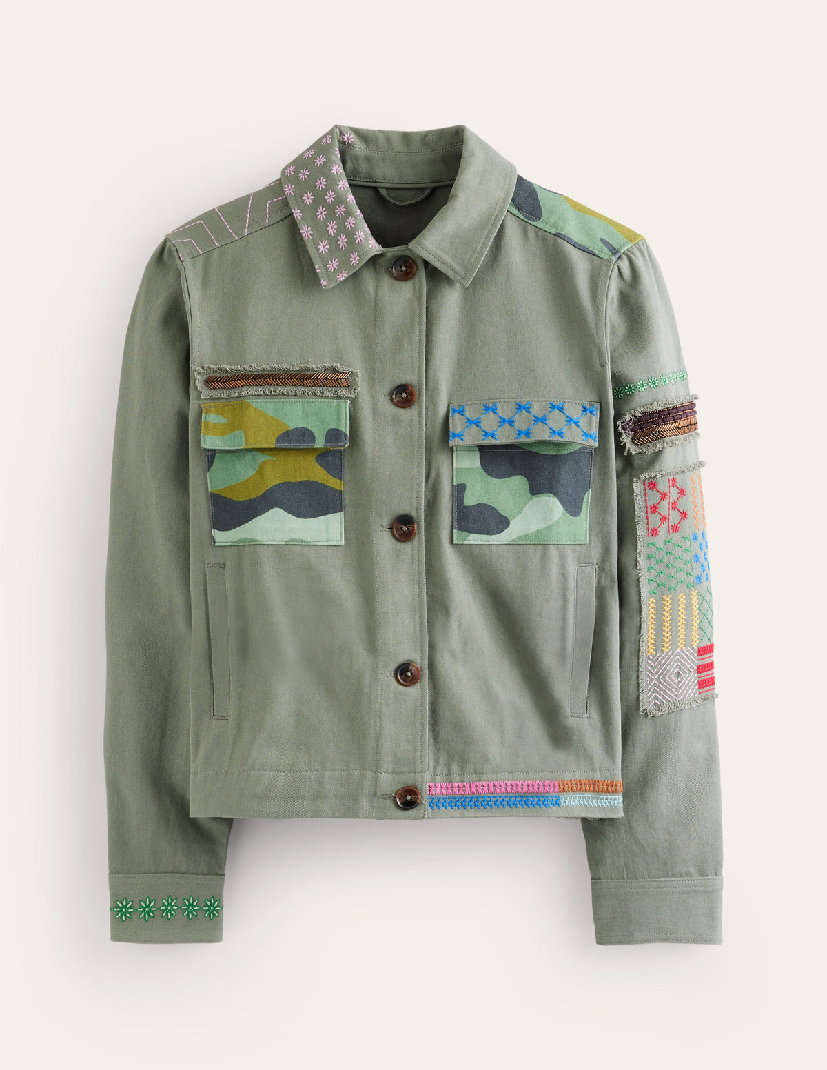 Islington Camo-Jacke-Khaki - Image 7