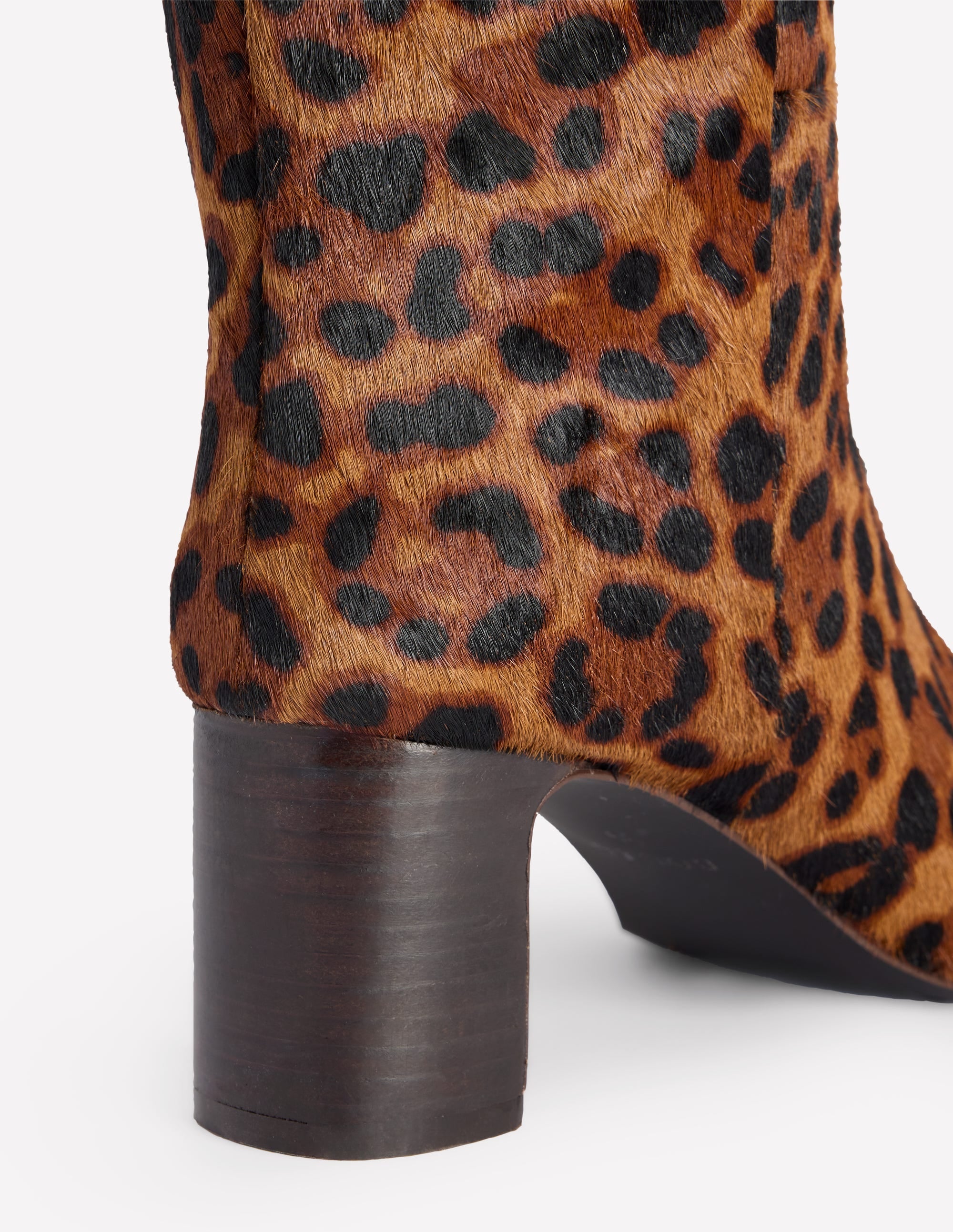 Erica Kniehohe Lederstiefel-Schokobraun - Image 4