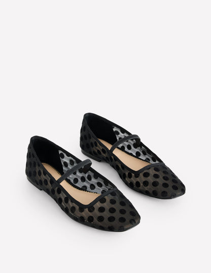 Mary-Jane-Ballerinas-Punkte Mesh